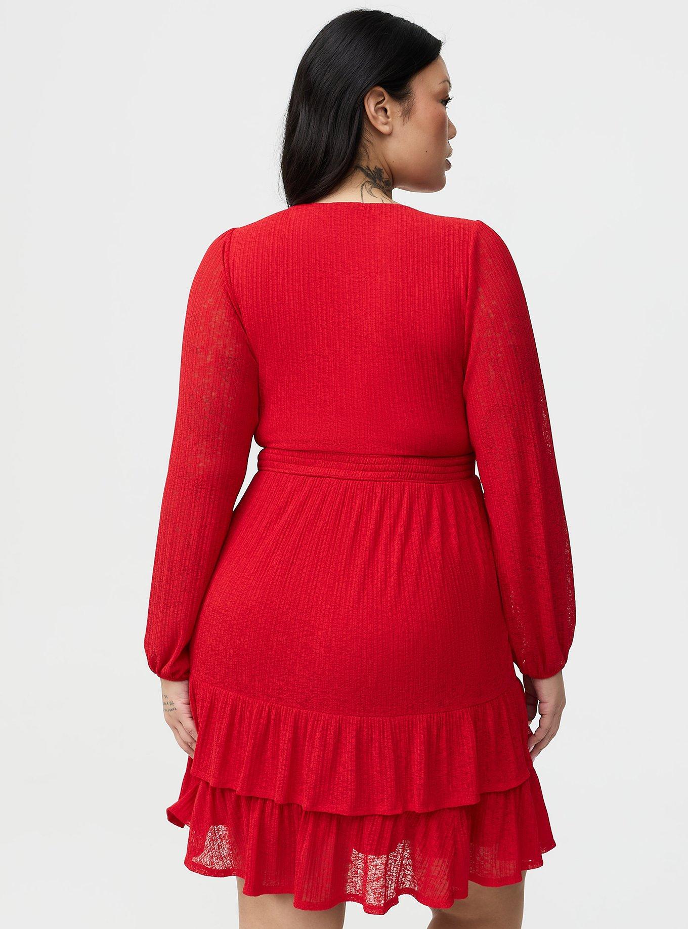 Tiered Keyhole Mini Dress