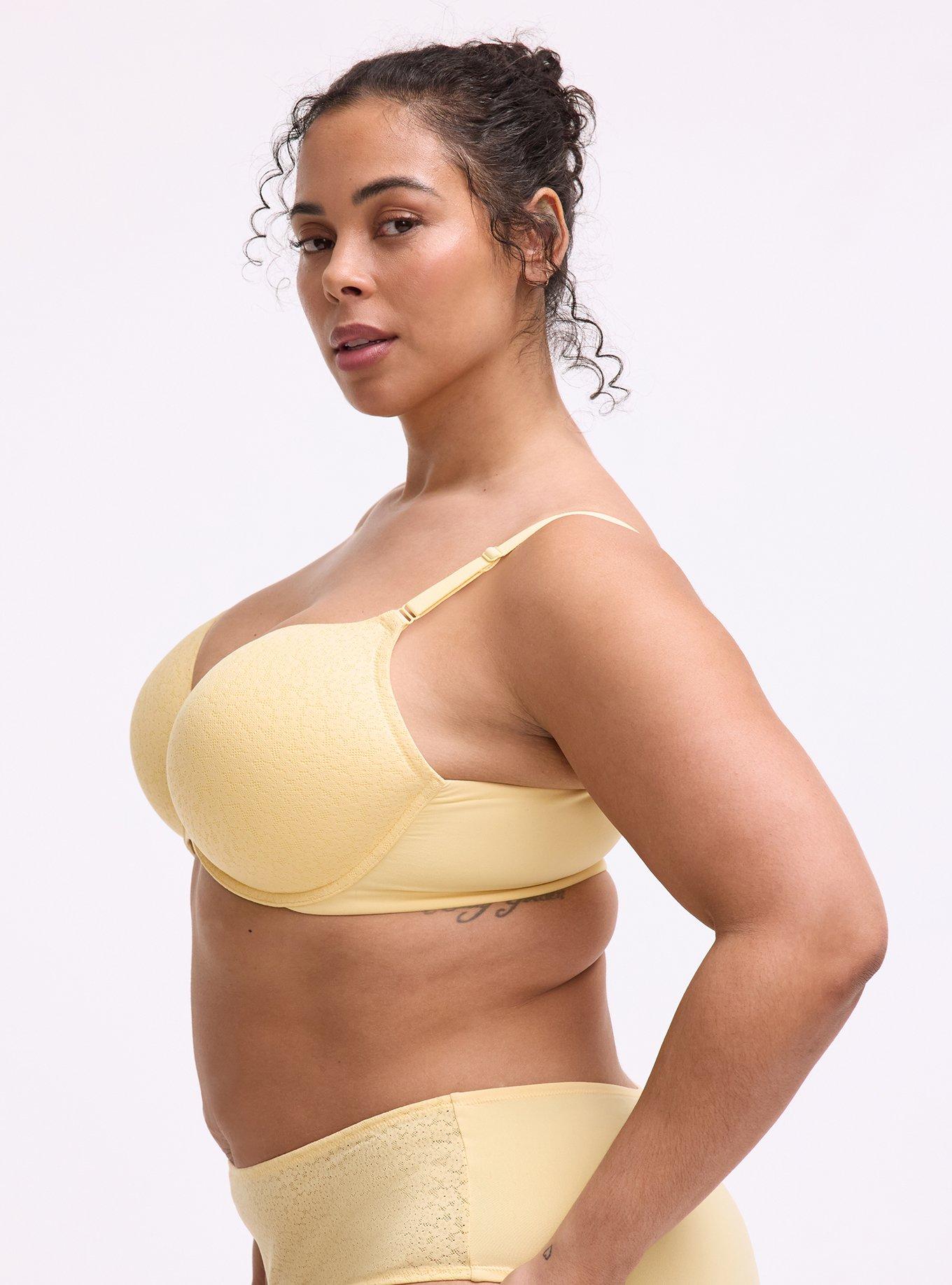 Perfect Coverage Lightly Lined Lace Bra, GOLDEN HAZE, alternate