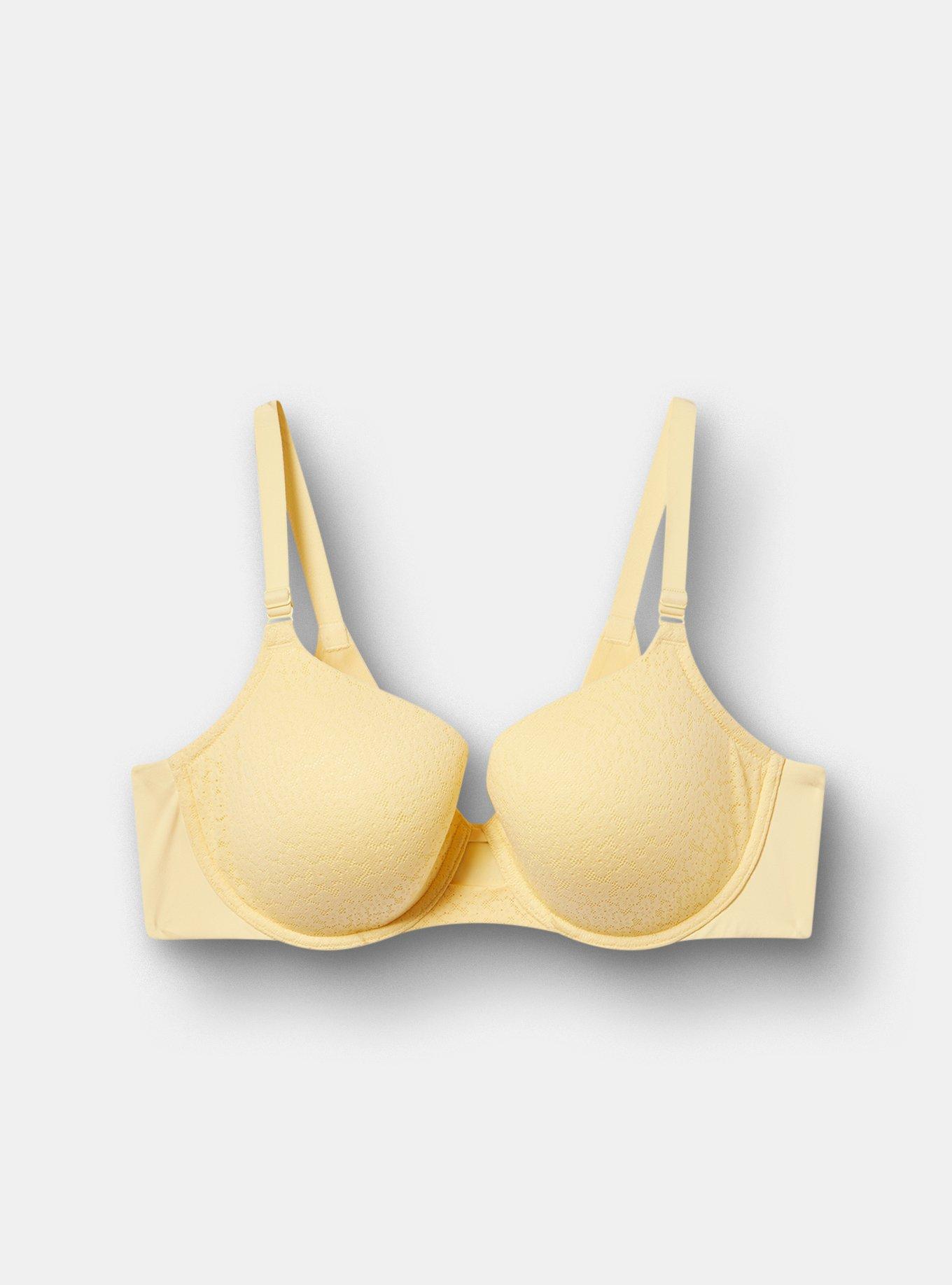 Perfect Coverage Lightly Lined Lace Bra, GOLDEN HAZE, hi-res