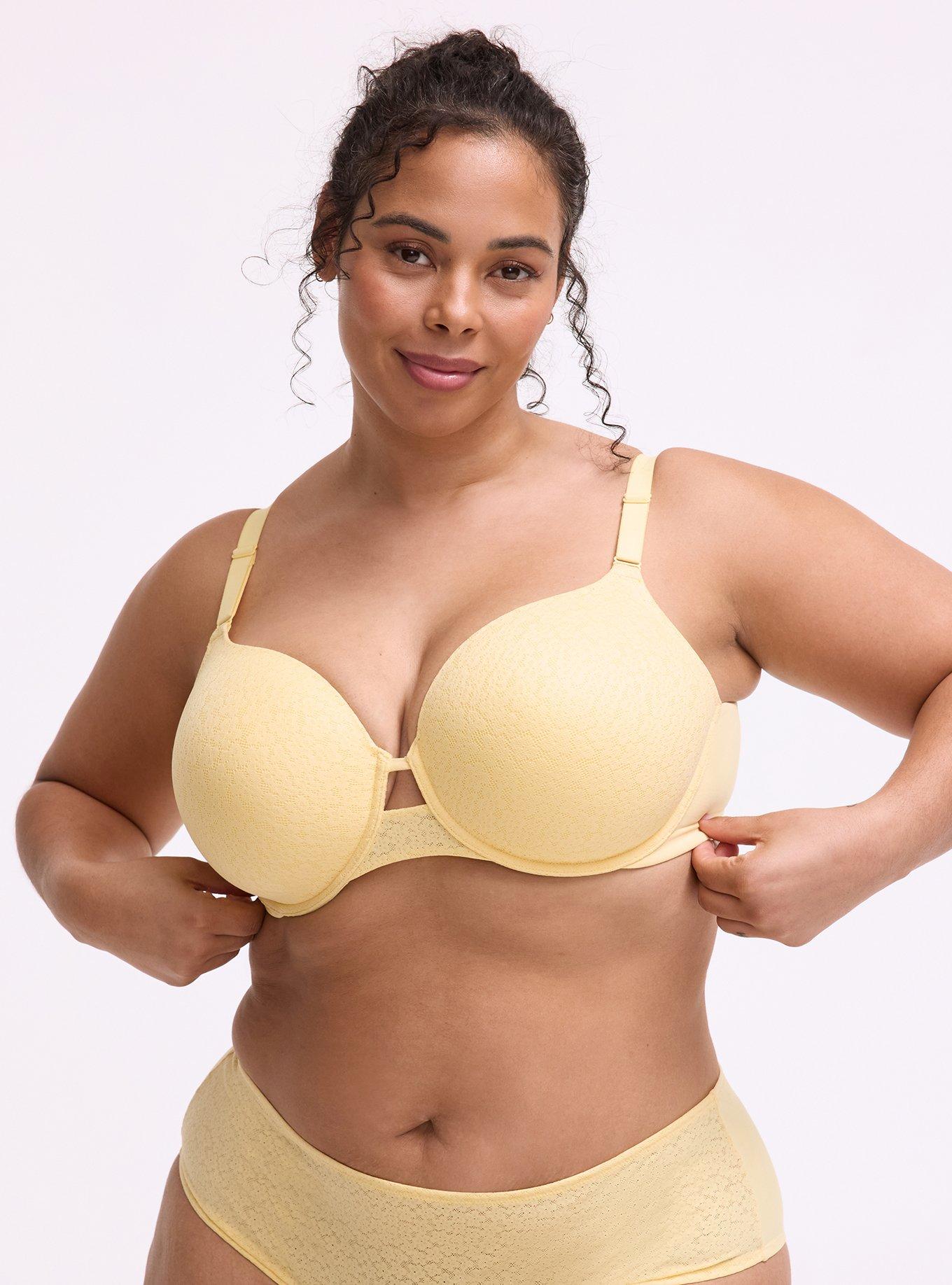 Perfect Coverage Lightly Lined Lace Bra, GOLDEN HAZE, hi-res