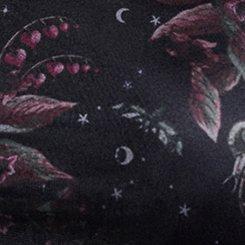 Nightfall Bubble Sleeve Mini Dress, NIGHTSHADE FLORAL BLACK, swatch