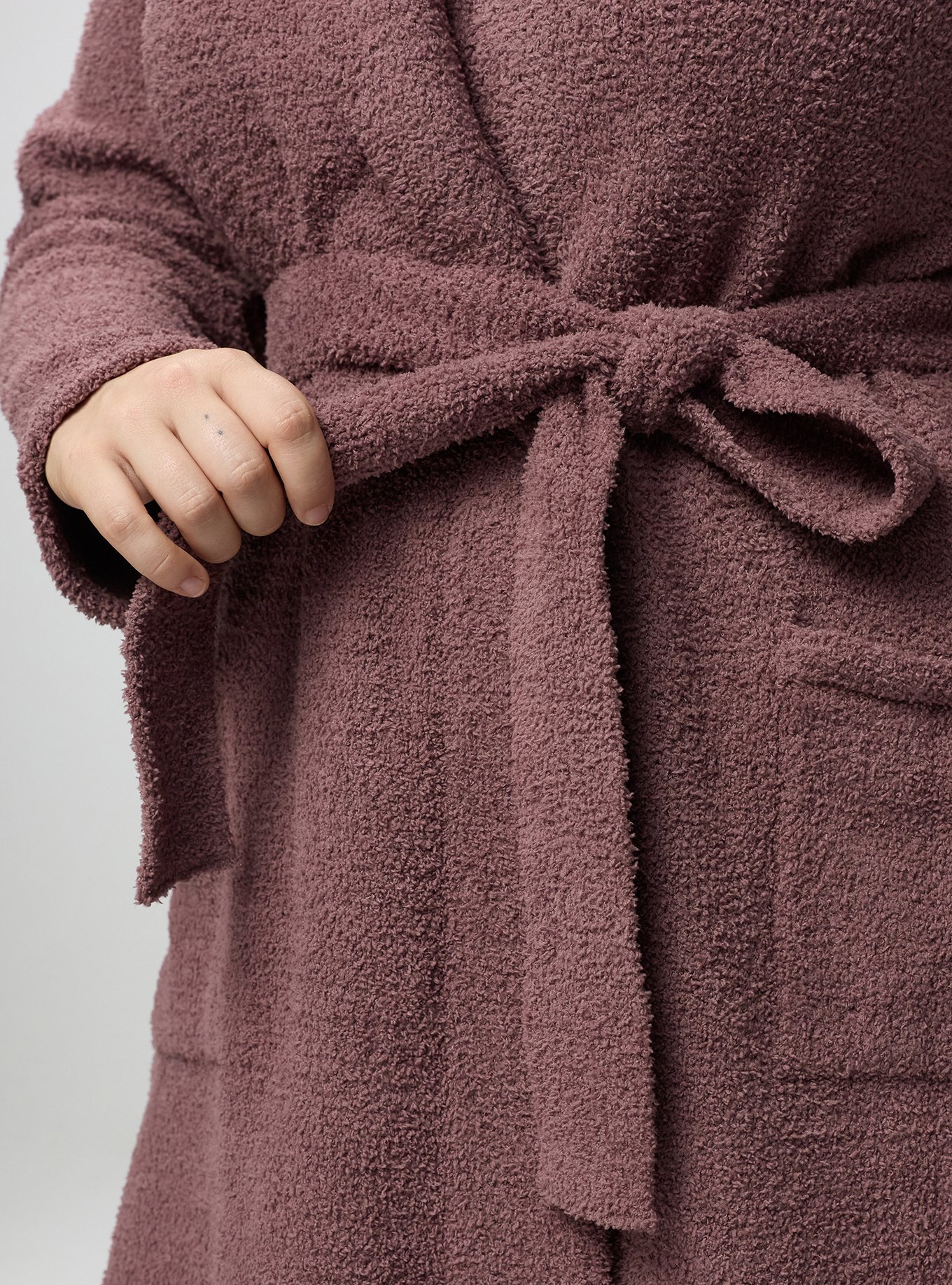 Teddy Lounge Robe, ROSE TAUPE, alternate