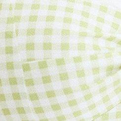 Retro Chic Twist-Front Swing Dress, LOVELY GINGHAM LIGHT GREEN, swatch