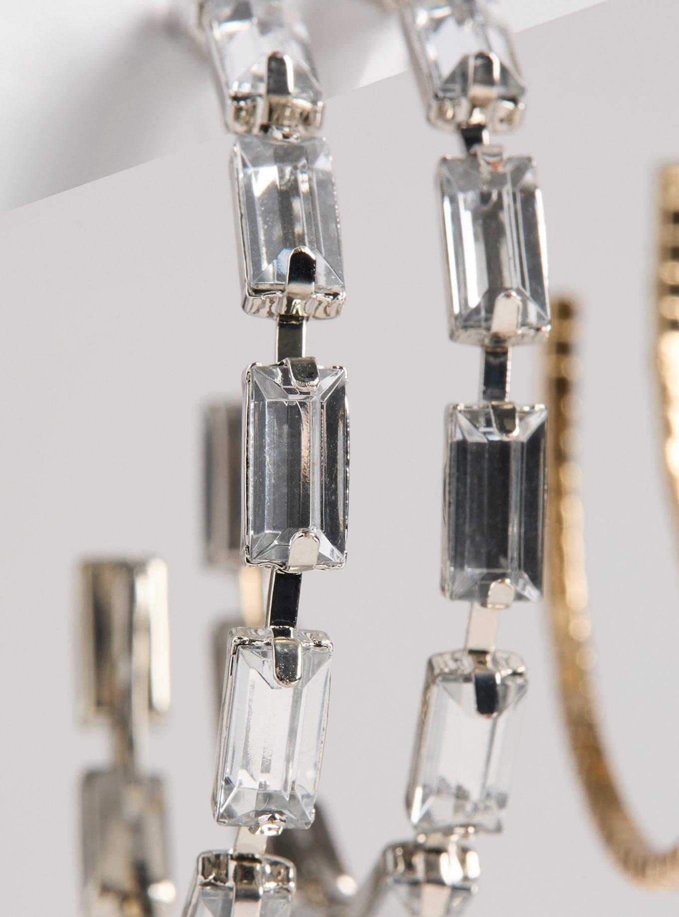 Pave Hoop Earring Set