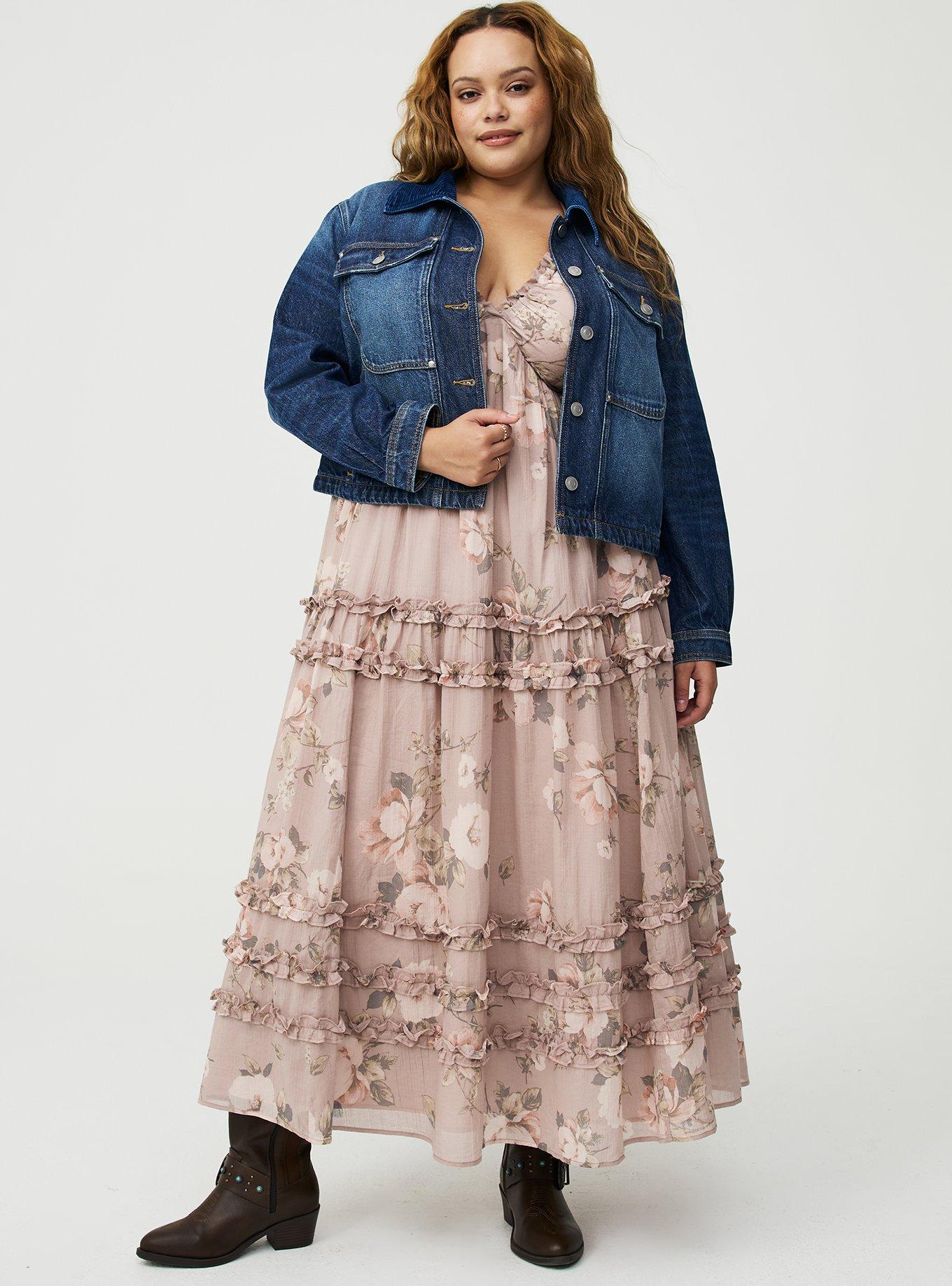 Festi Corduroy Collar Denim Jacket, STYXX, alternate