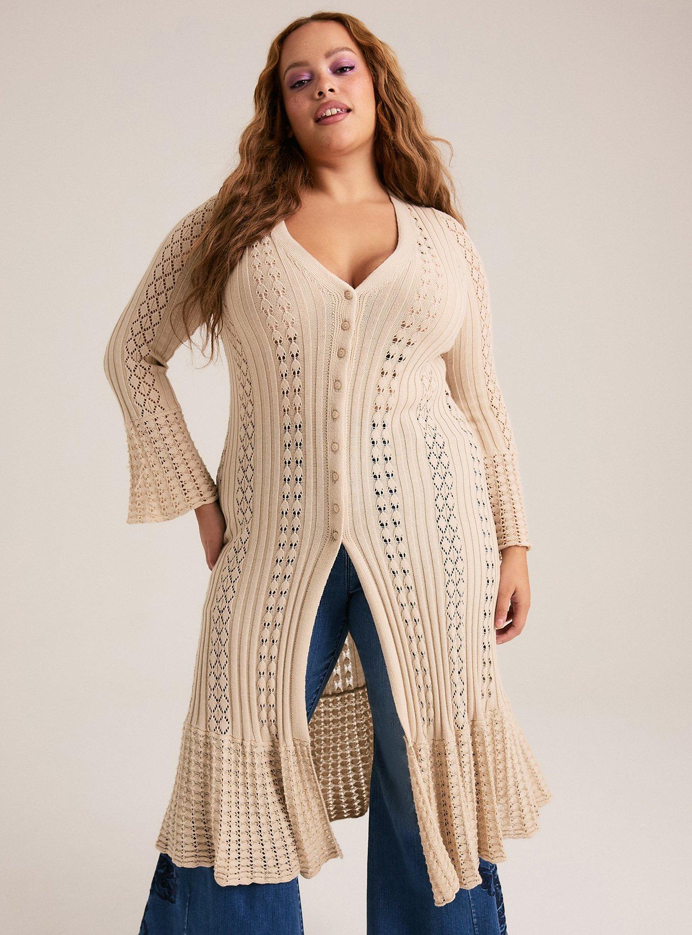Festi Ruffle Duster Cardigan