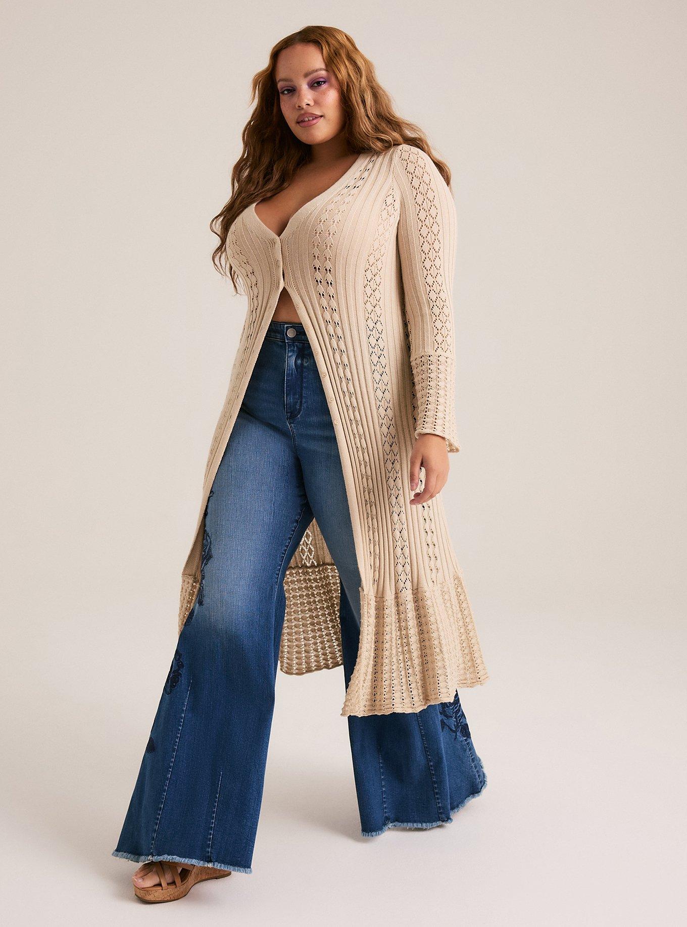 Festi Ruffle Duster Cardigan