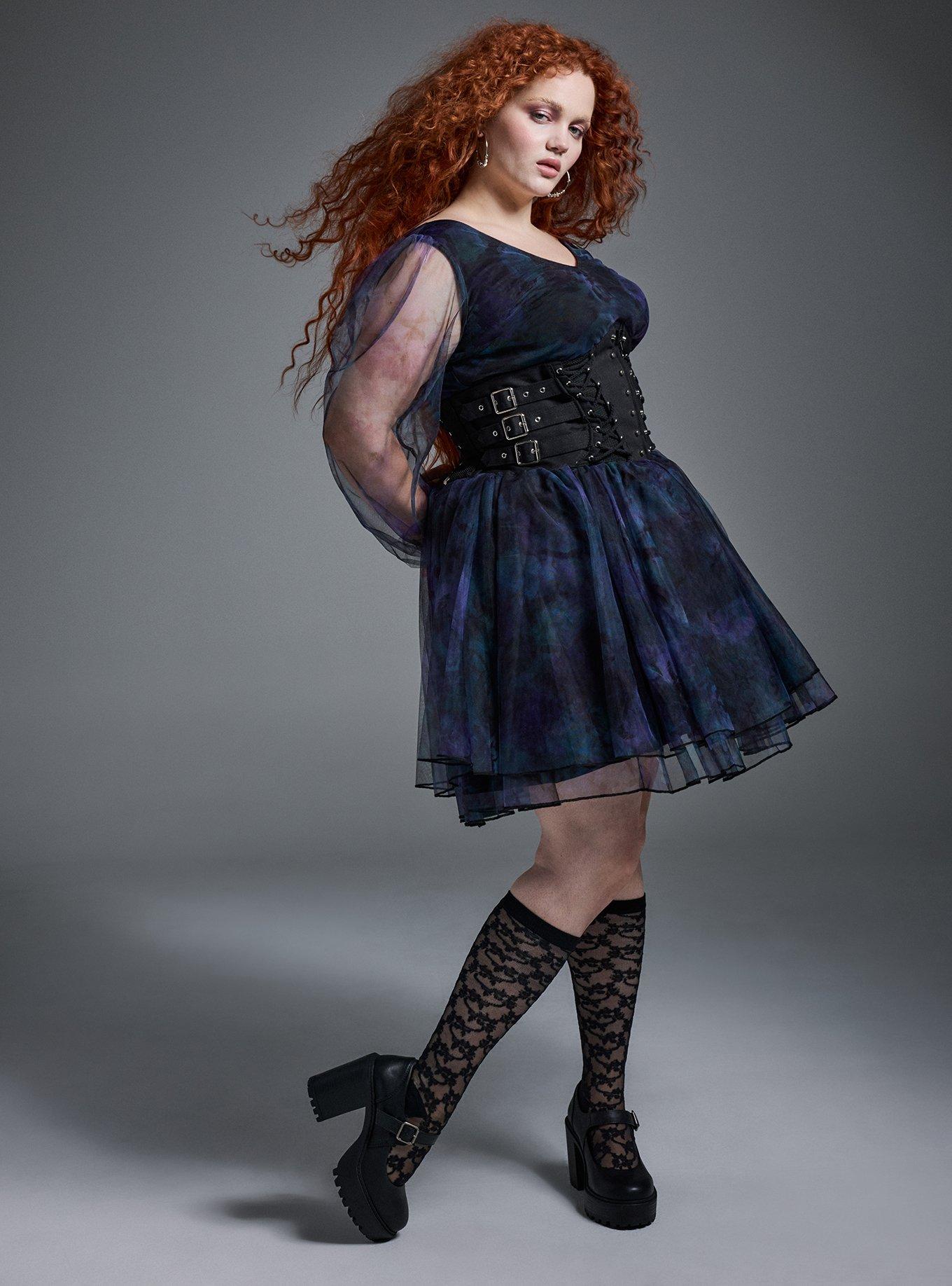 Nightfall Double Layer Mesh Mini Skirt