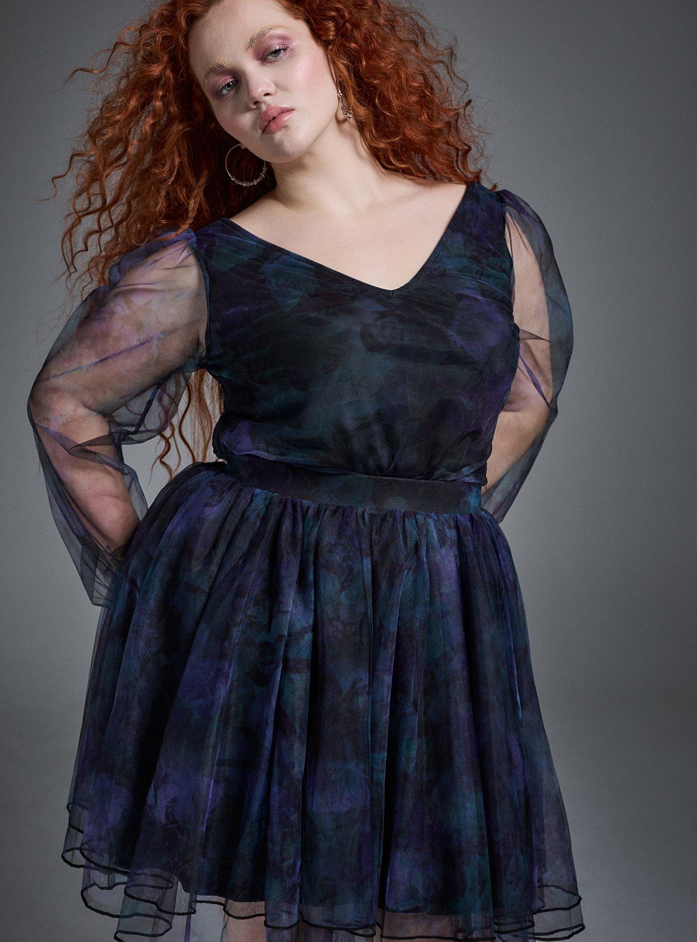 Nightfall Double Layer Mesh Mini Skirt