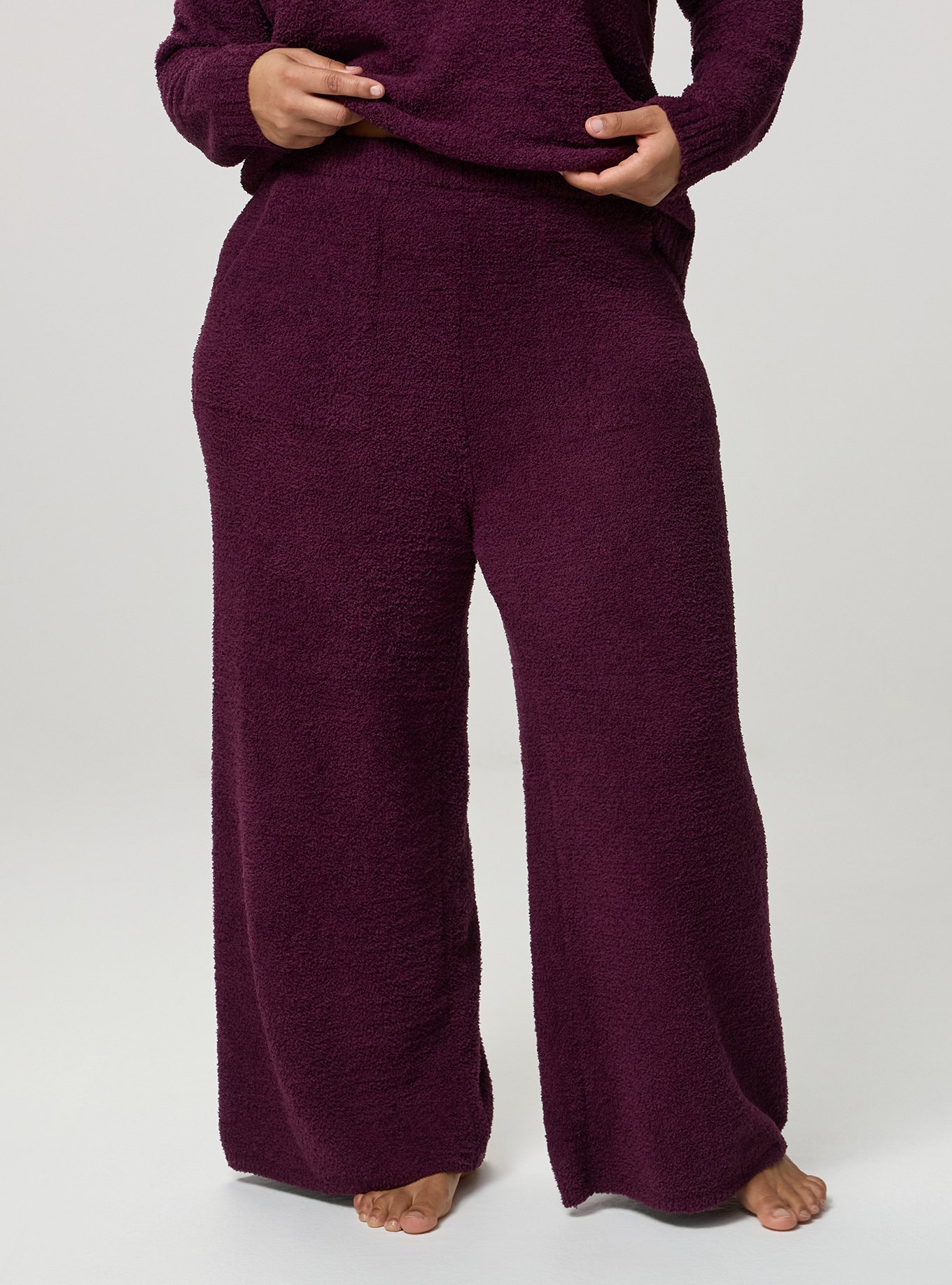 Teddy Wide Leg Lounge Pant, WINTER BLOOM, alternate