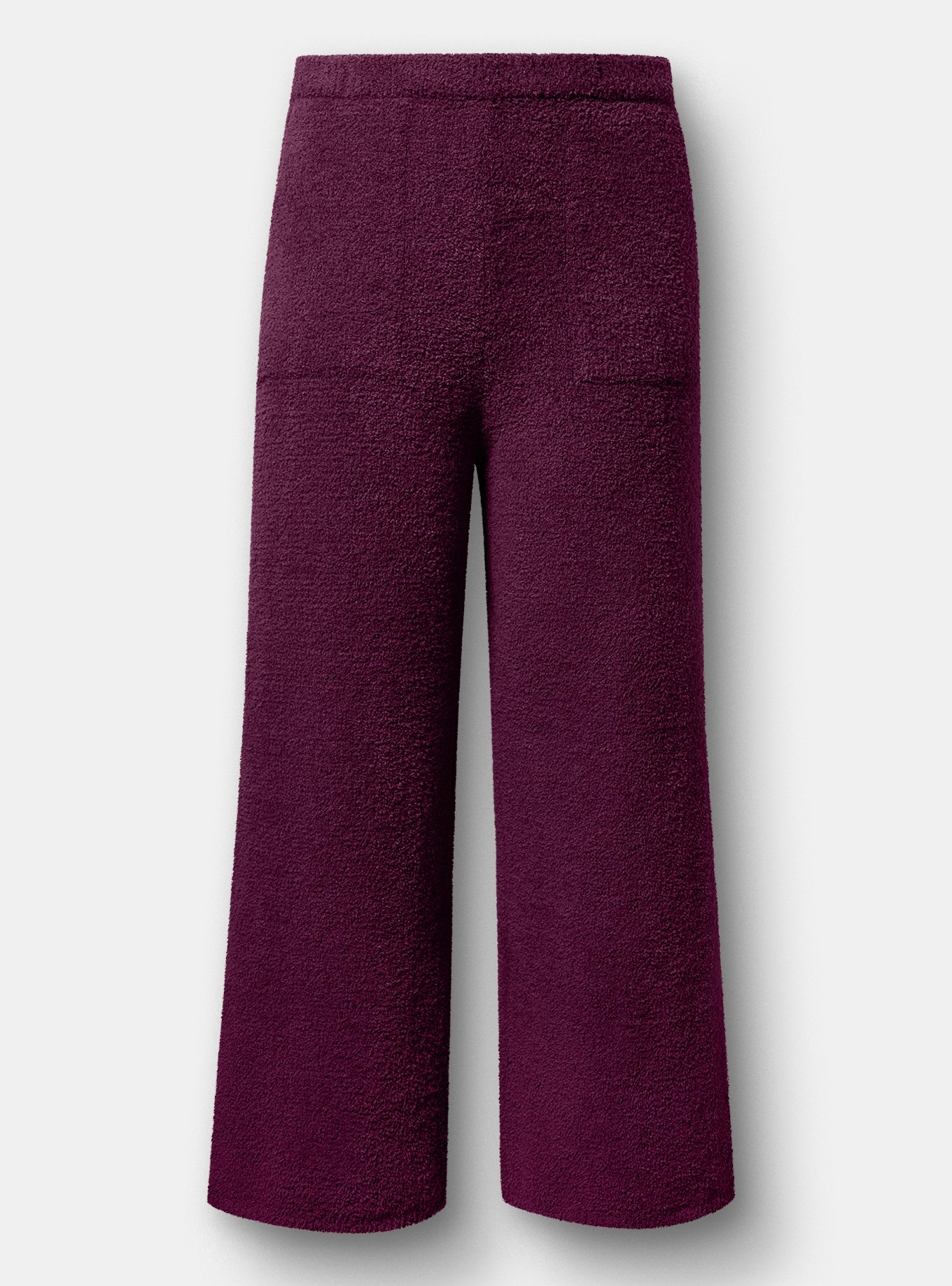 Teddy Wide Leg Lounge Pant, WINTER BLOOM, flat