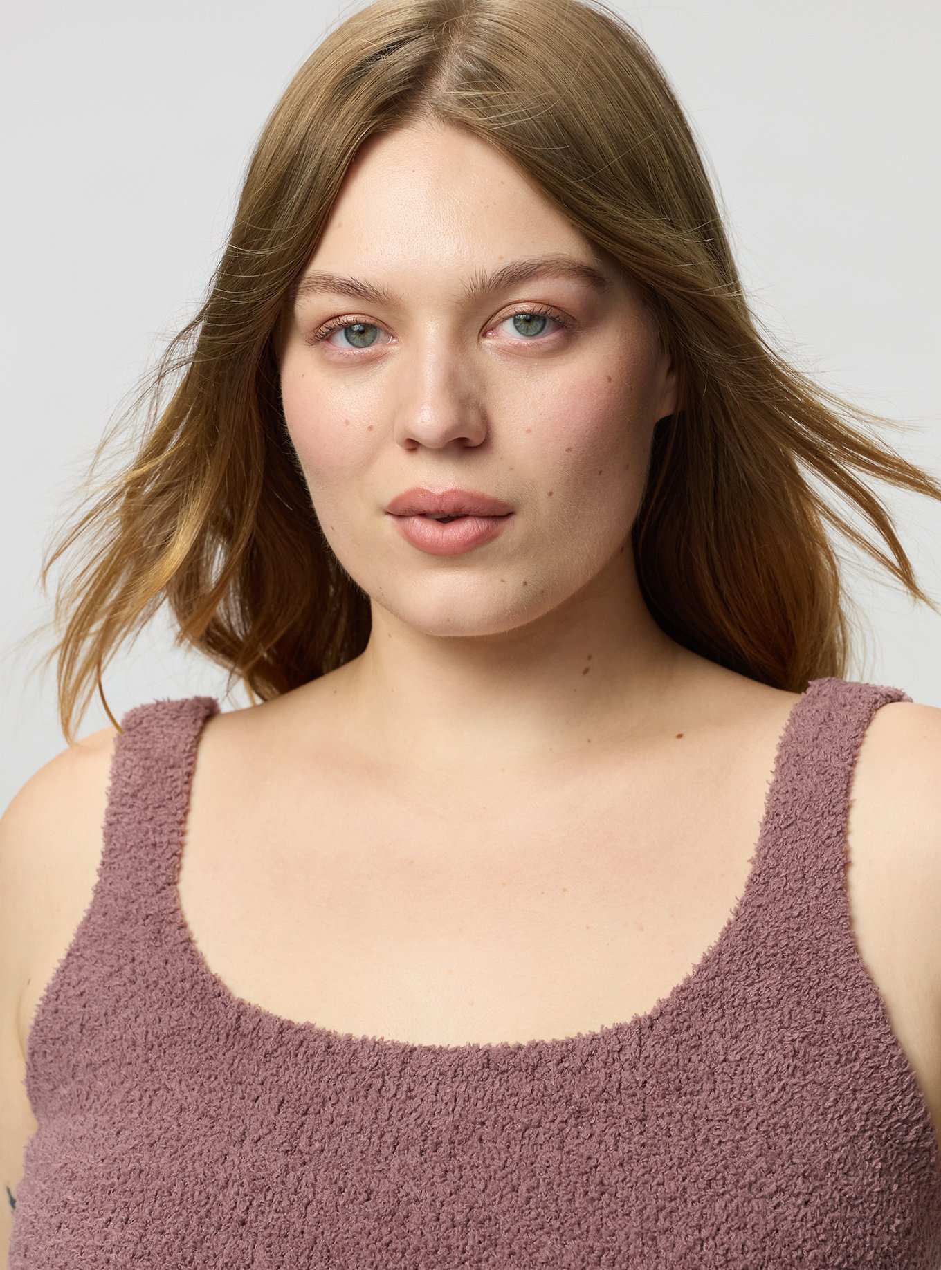 Teddy Lounge Crop Tank, ROSE TAUPE, alternate