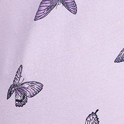 Cotton Sleep Short, HUE BUTTERFLIES PURPLE, swatch