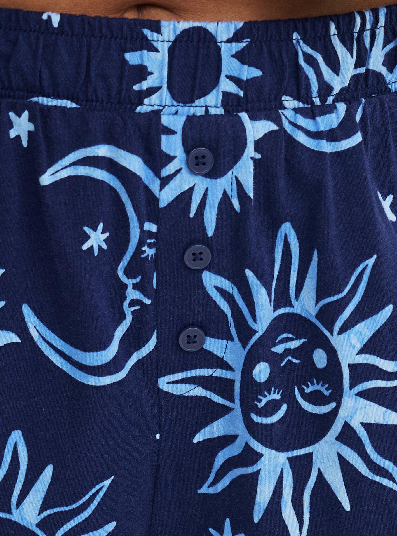 Cotton Sleep Short, WASHED CELESTIAL NAVY, alternate