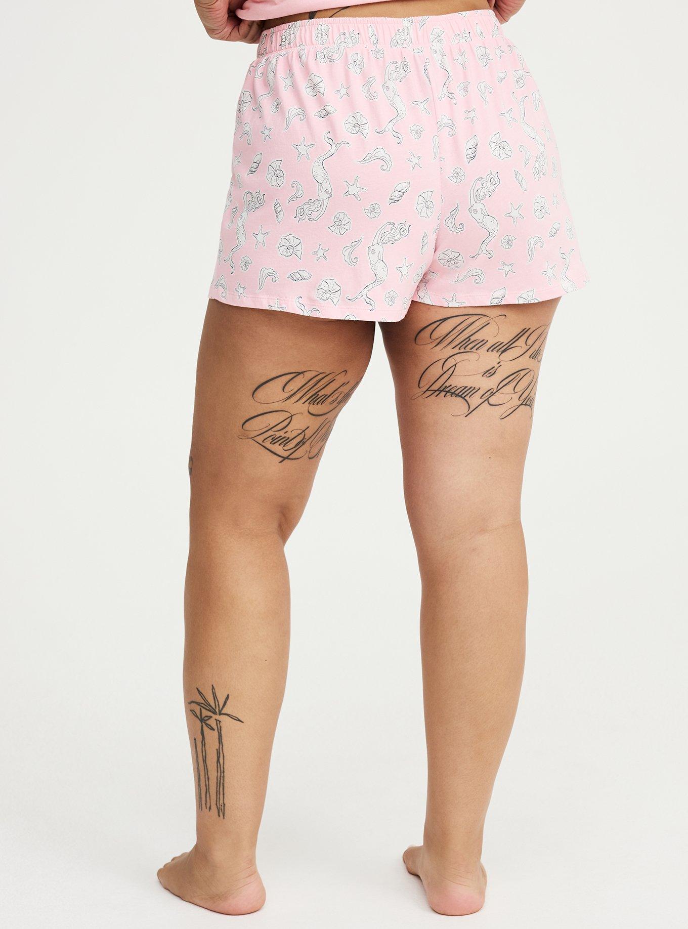 Cotton Sleep Short, SHELL MERMAID PINK, alternate