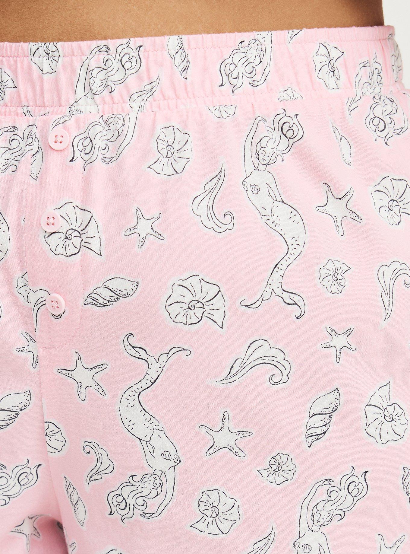Cotton Sleep Short, SHELL MERMAID PINK, alternate