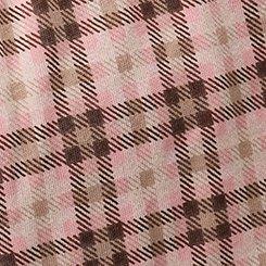 Plus Size Cotton Sleep Short, BELLS PLAID PINK, swatch