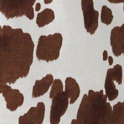 Plus Size Cotton Sleep Short, COW PRINT WHITE, swatch
