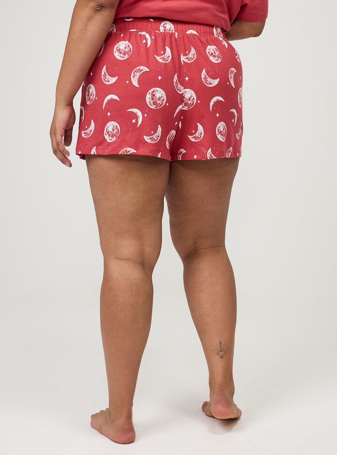 Cotton Sleep Short, LUNA MOON PINK, alternate