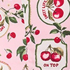 Retro Chic Bubble Midi Dress, CHERRY ON TOP PINK, swatch