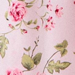 Retro Chic Flutter Sleeve Poplin Midi Dress, SISTER FLORAL SMALL PINK, swatch