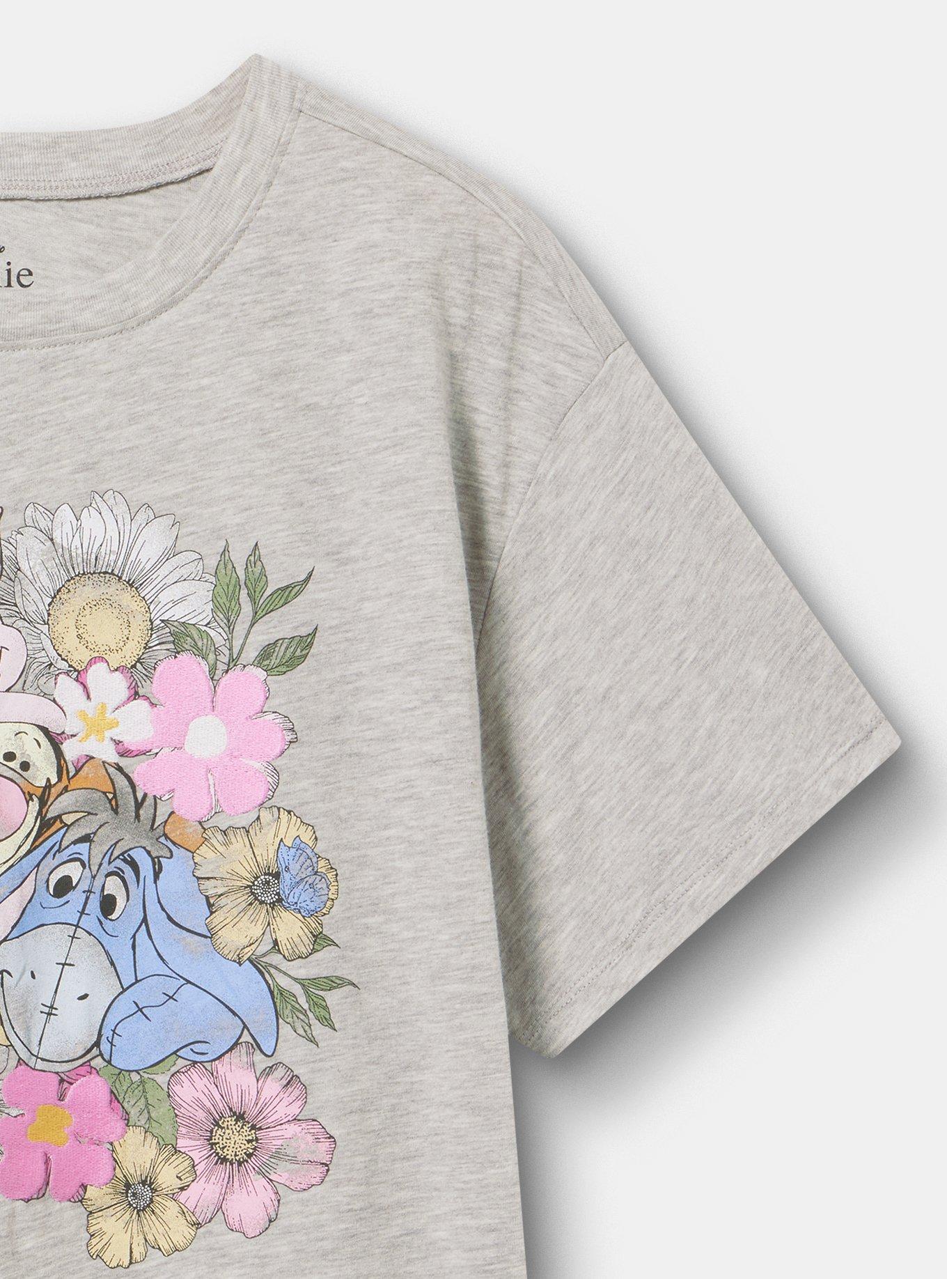 Winnie The Pooh Relaxed Cotton Tee, WINNIE AND FRIENDS LT HEATHER GREY, alternate