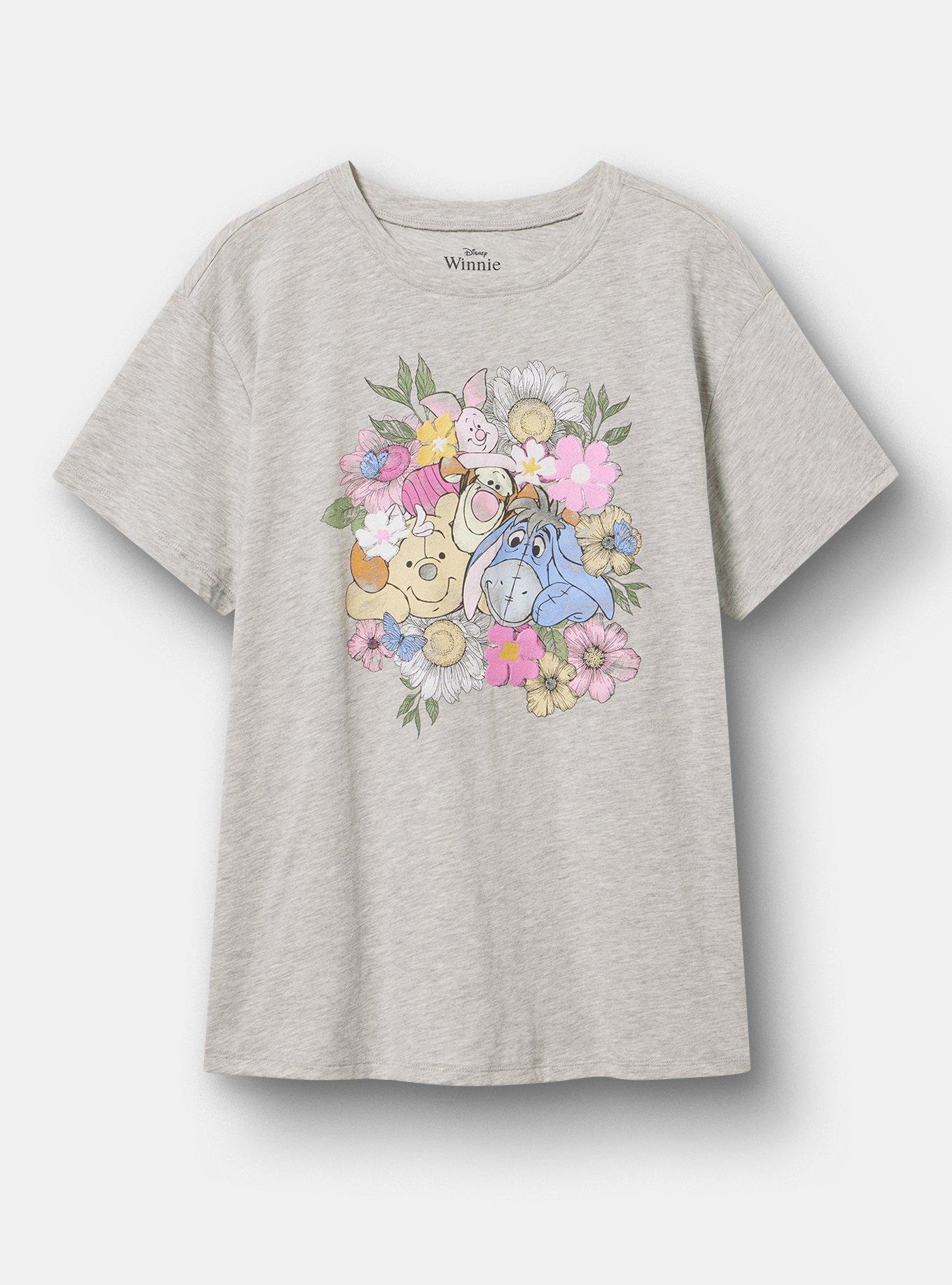 Winnie The Pooh Relaxed Cotton Tee, WINNIE AND FRIENDS LT HEATHER GREY, hi-res