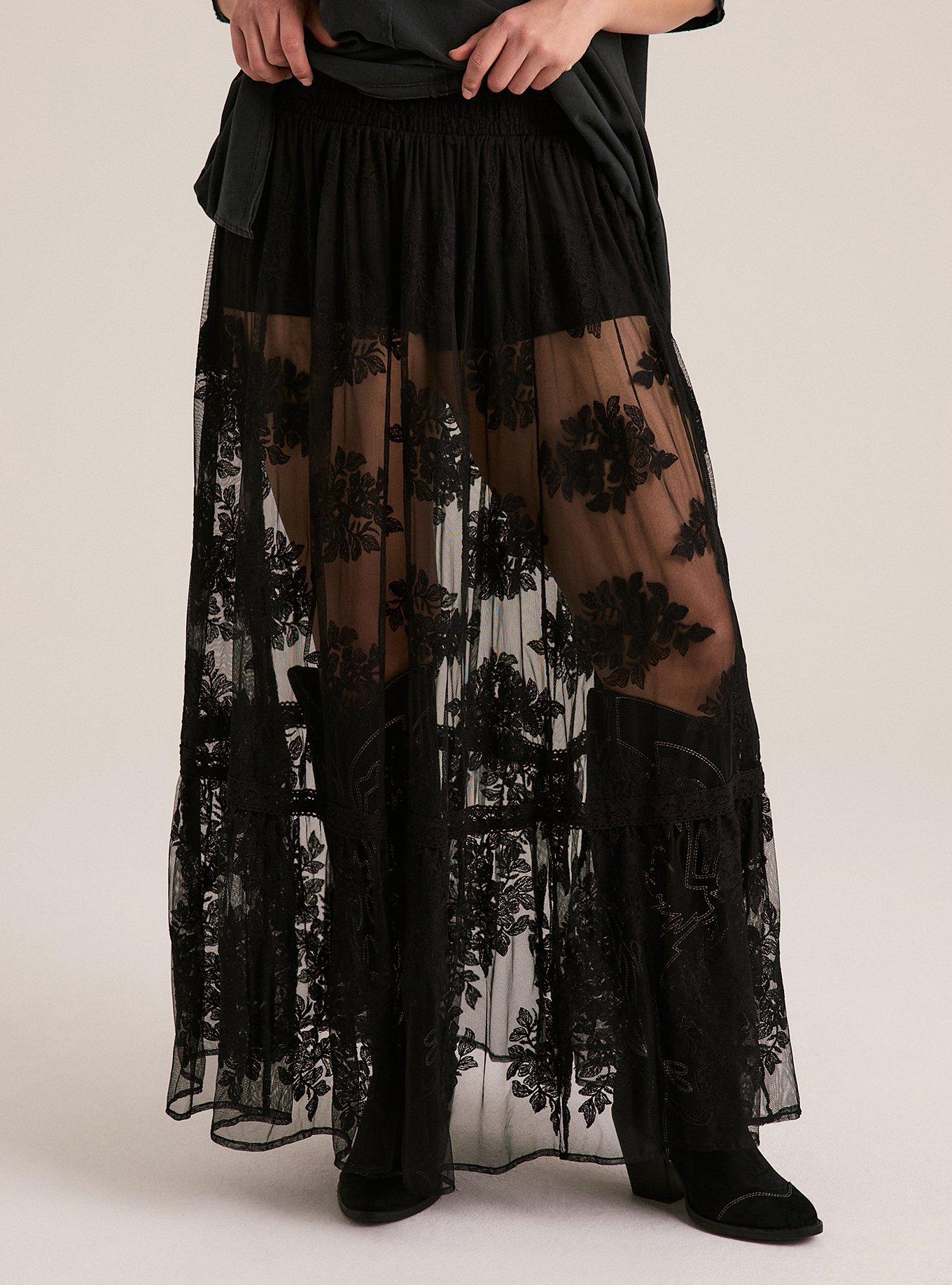 Festi Lace Maxi Skirt