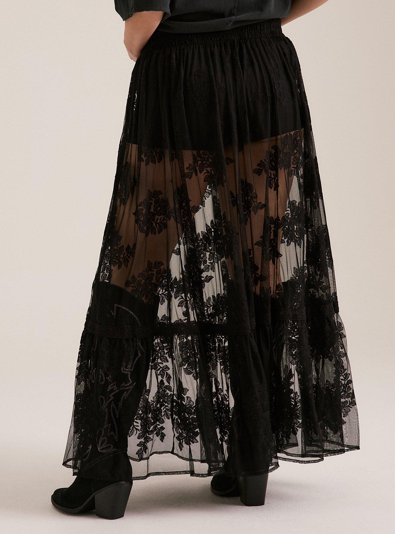 Festi Lace Maxi Skirt