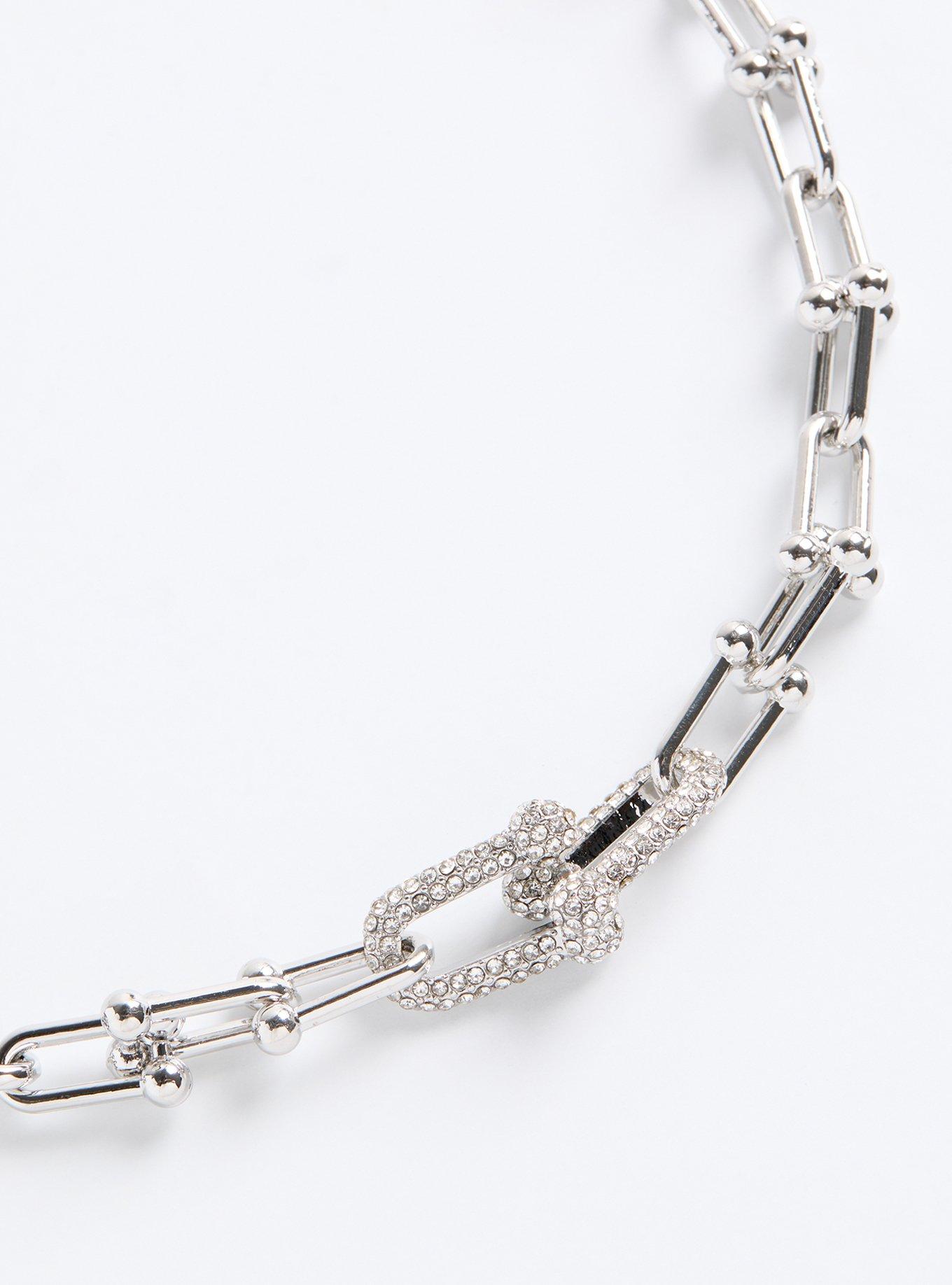 Link Pave Necklace