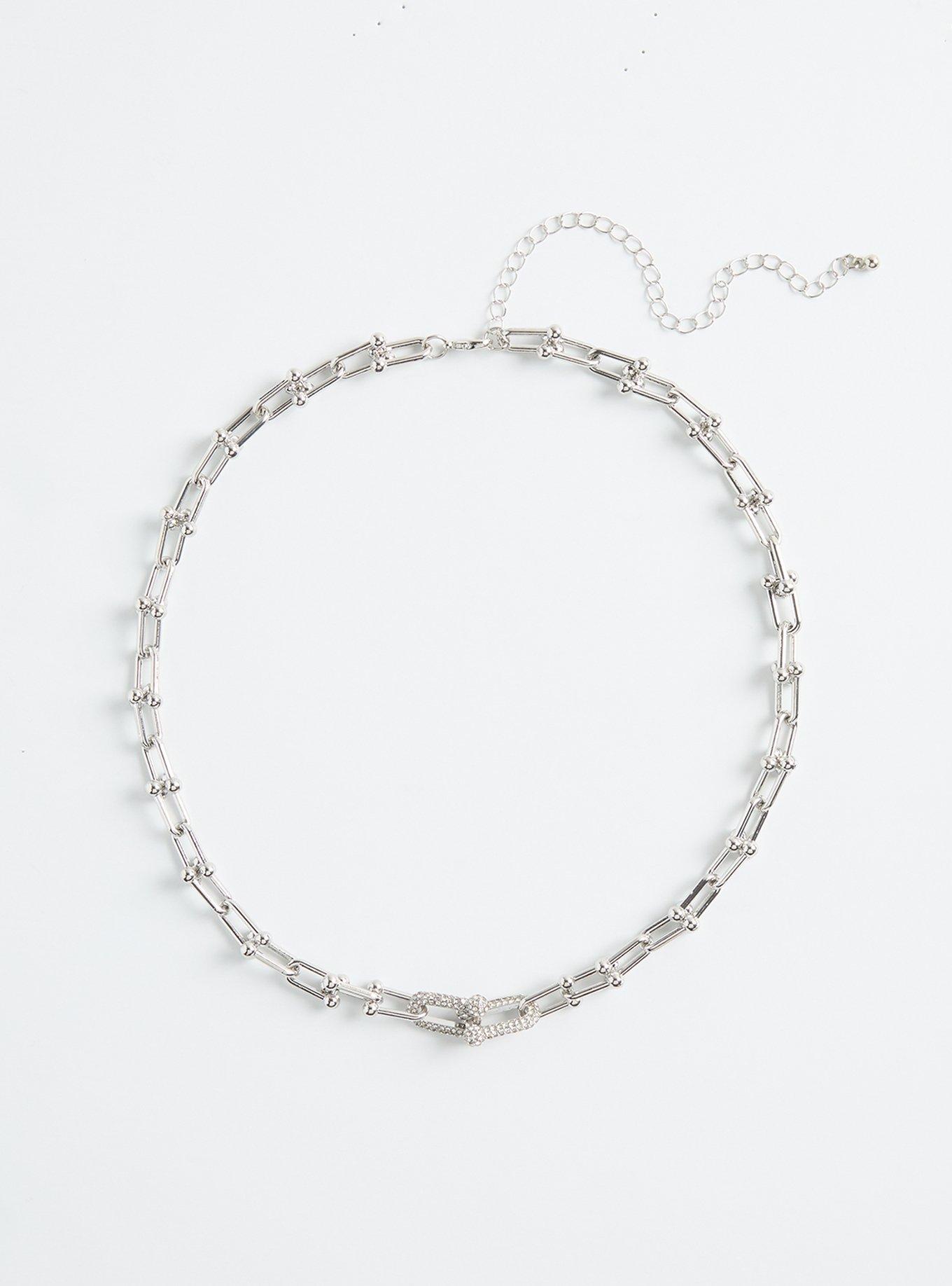 Link Pave Necklace