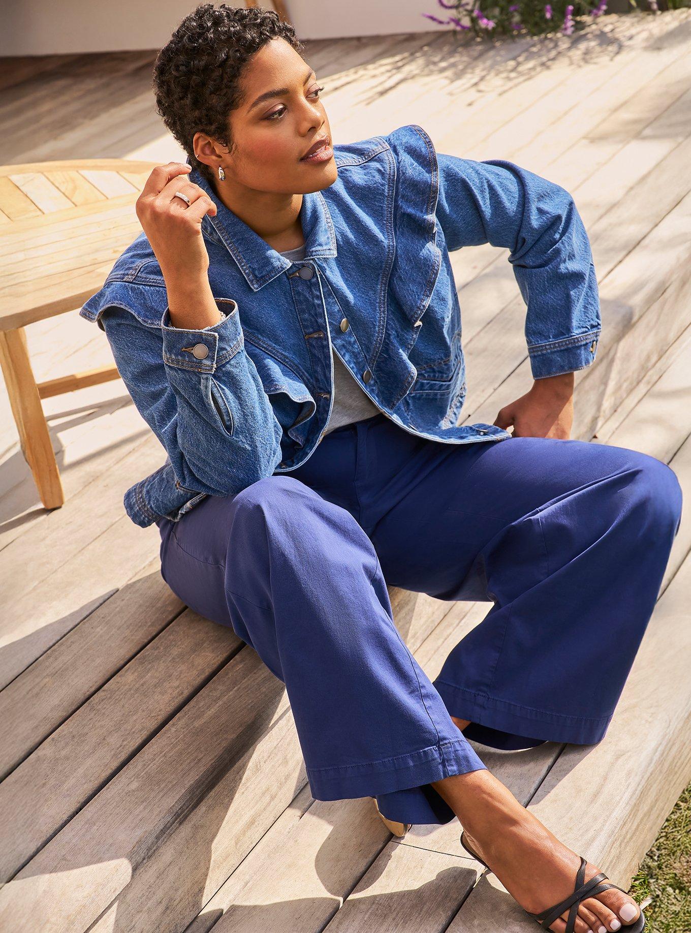 Belle Isle High-Rise Wide Leg Trouser, MEDEVIAL BLUE, alternate