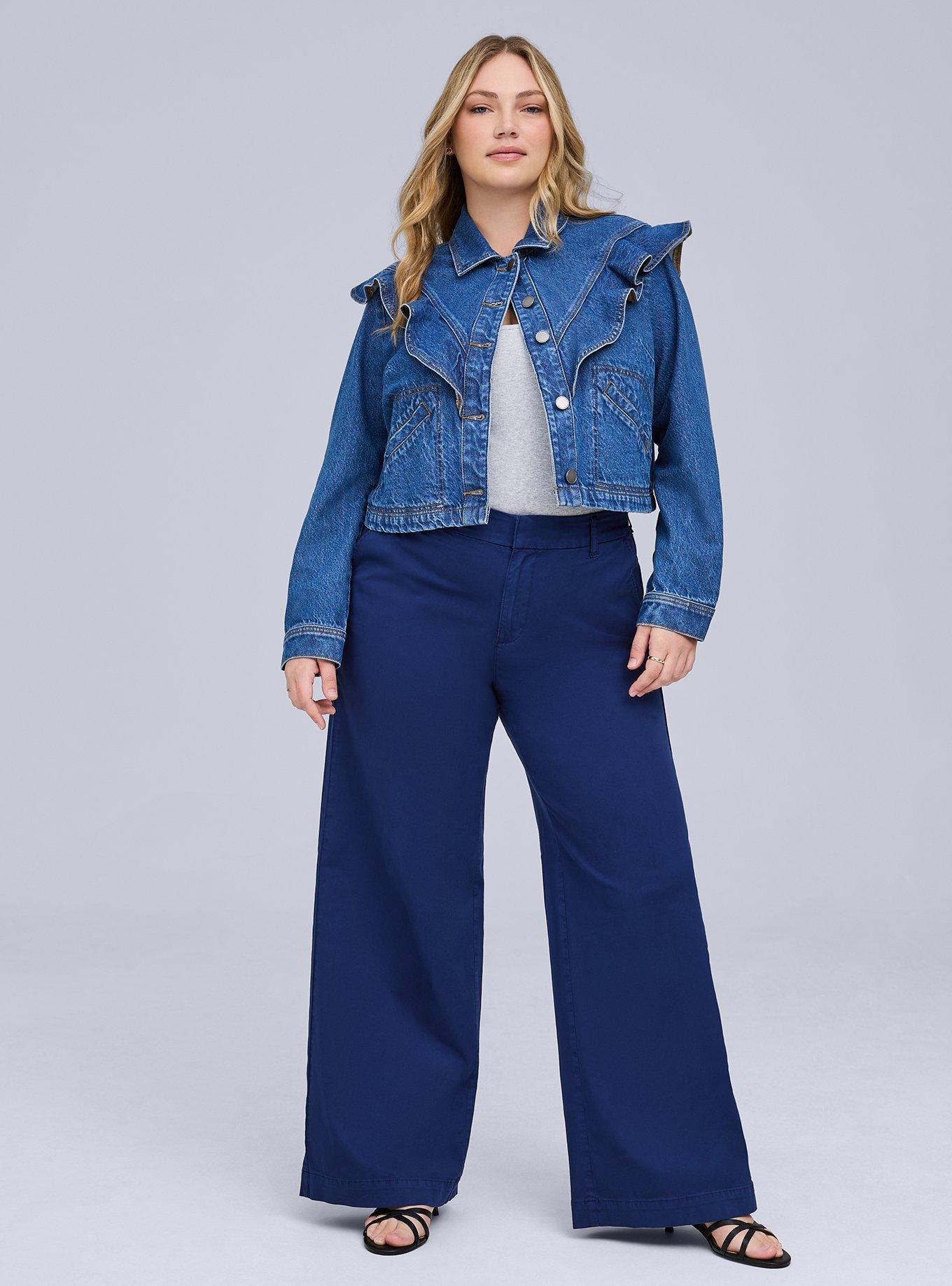 Belle Isle High-Rise Wide Leg Trouser, MEDEVIAL BLUE, hi-res
