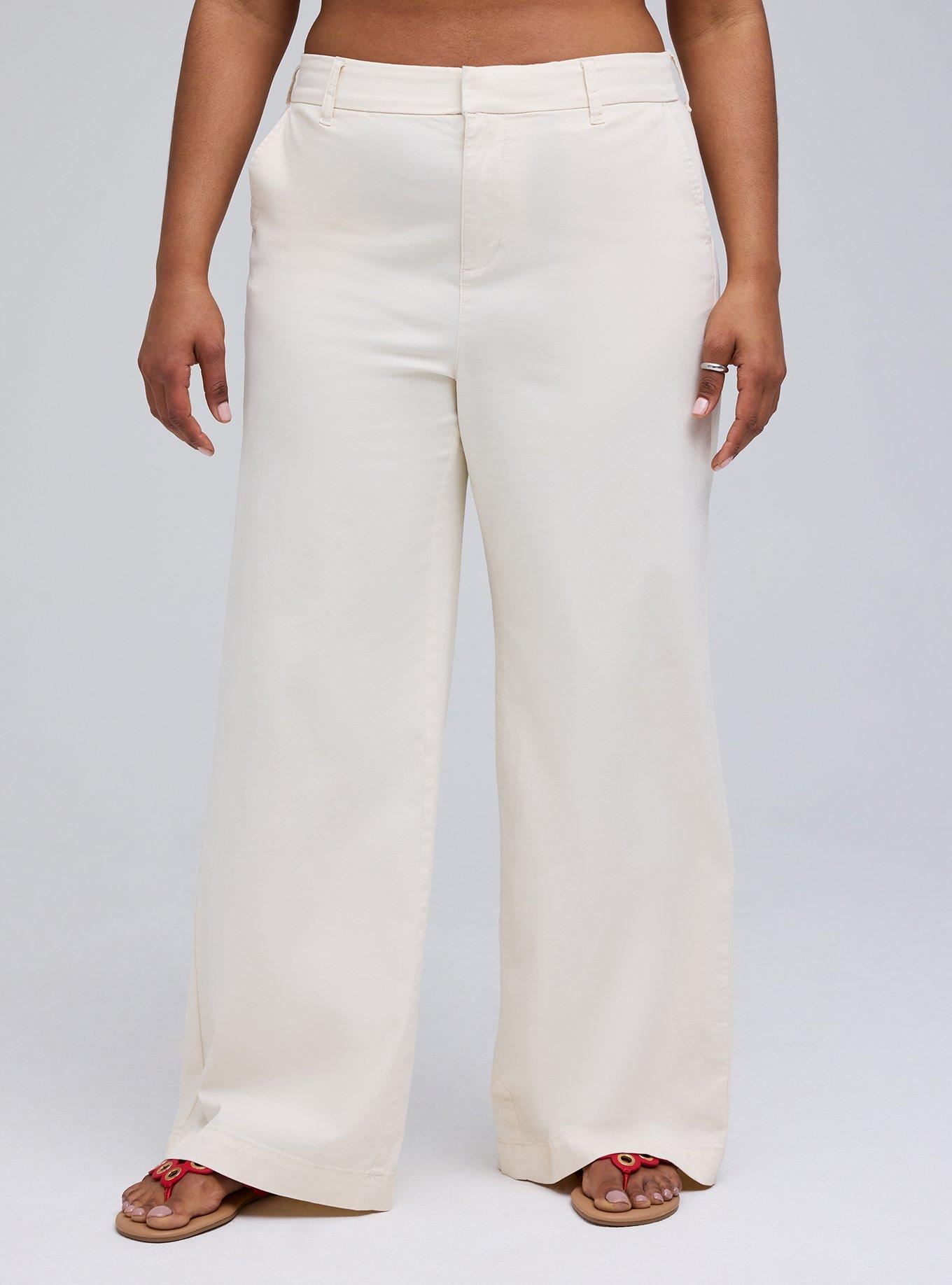 Belle Isle High-Rise Wide Leg Trouser, WHITE SWAN, alternate