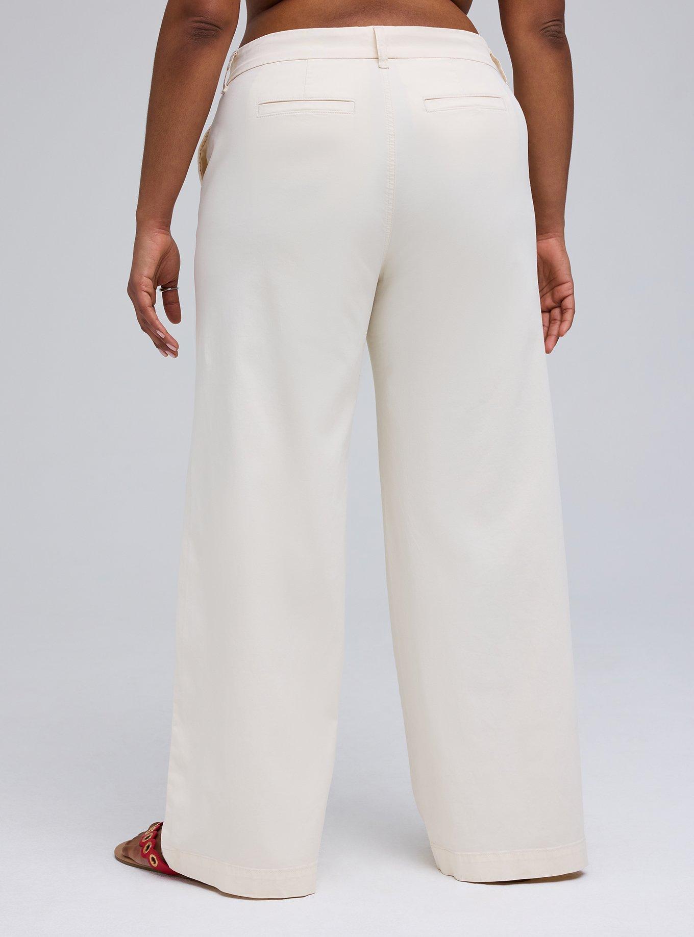 Belle Isle High-Rise Wide Leg Trouser, WHITE SWAN, alternate