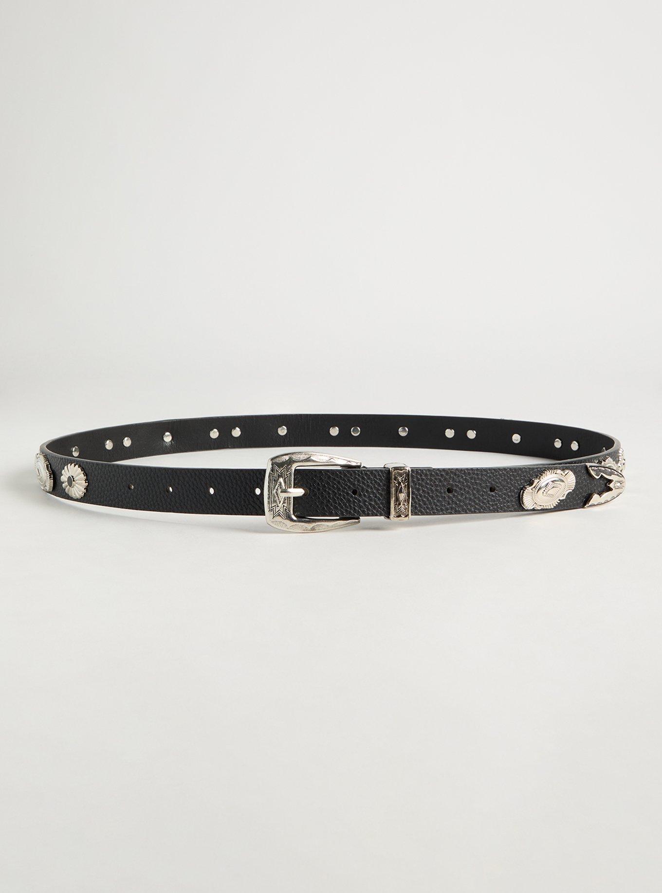 Antique Buckle Western Denim Belt