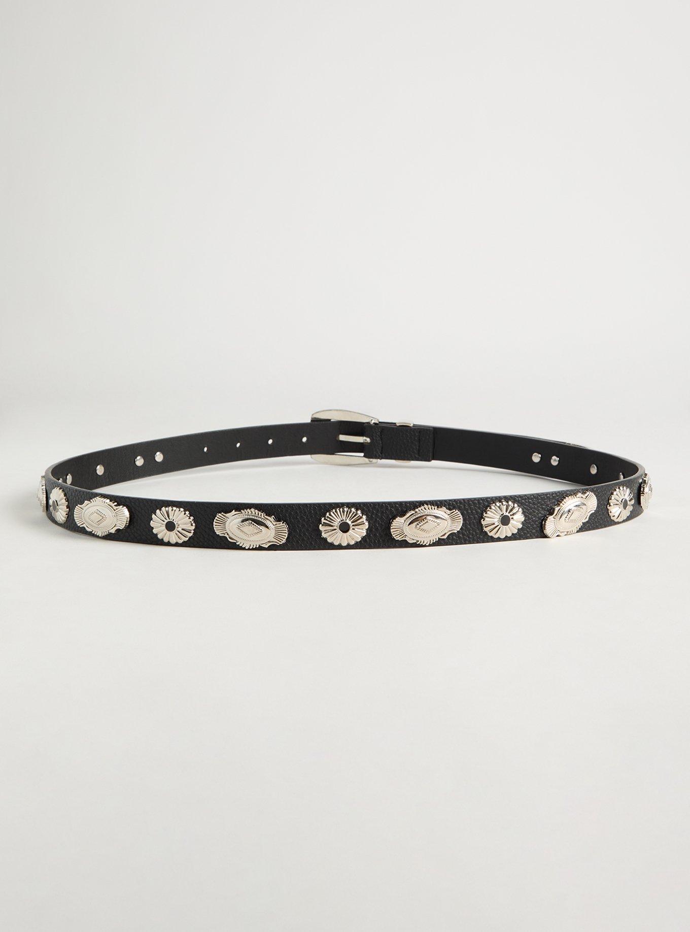 Antique Buckle Western Denim Belt