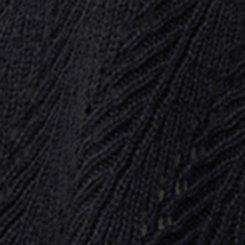 Knit Bow Ruana, BLACK, swatch