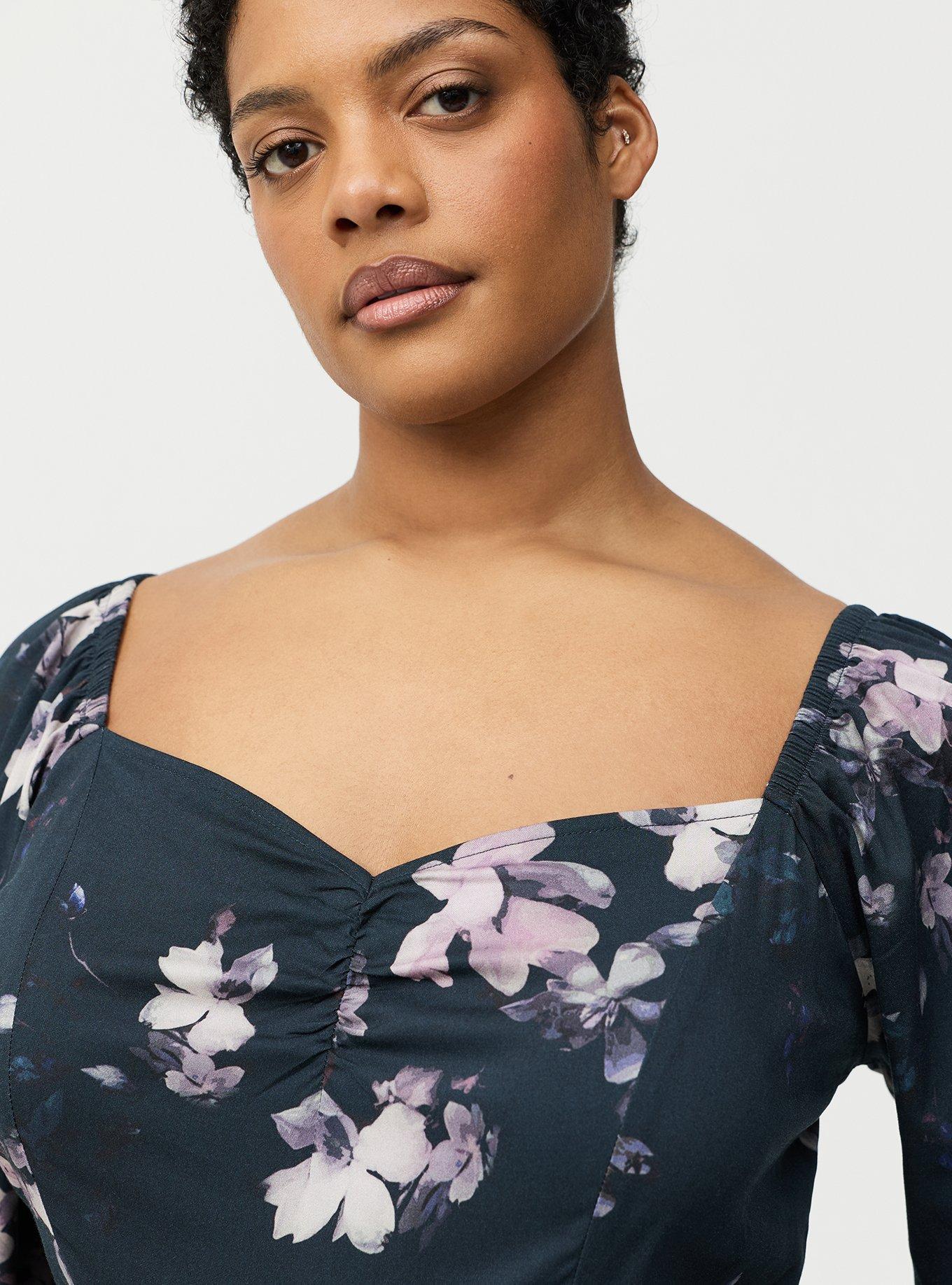 Challis Wide Leg Jumpsuit, MYSTERY FLORAL NAVY, alternate