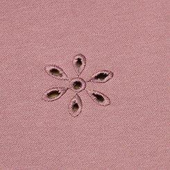 Eyelet Relaxed Sweatshirt, ROSE TAUPE, swatch