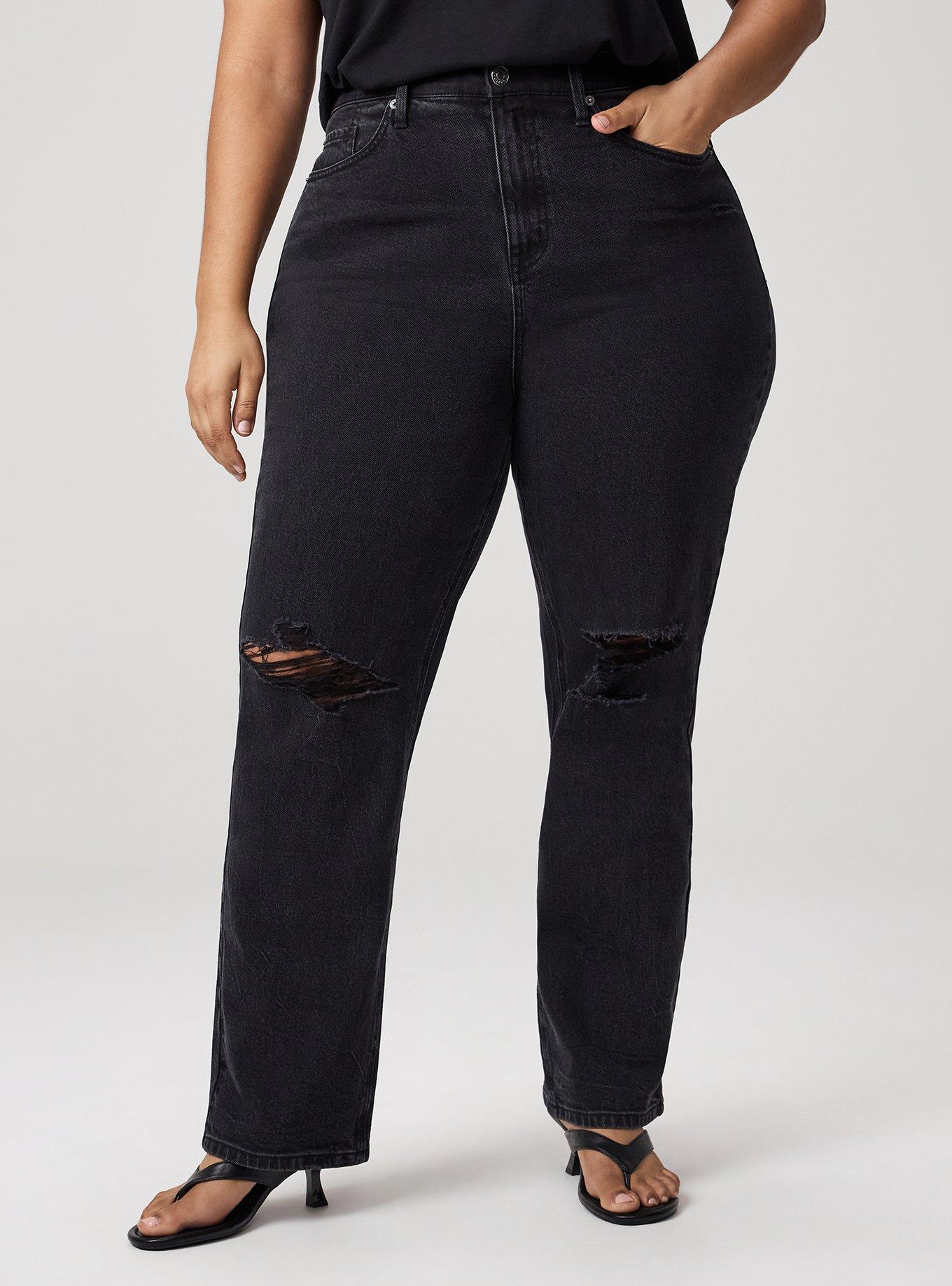 High-Rise Straight Jean, COAL MINE, alternate