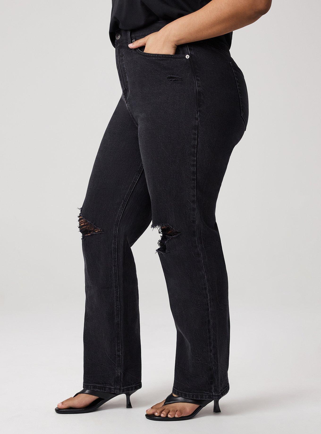 High-Rise Straight Jean, COAL MINE, alternate