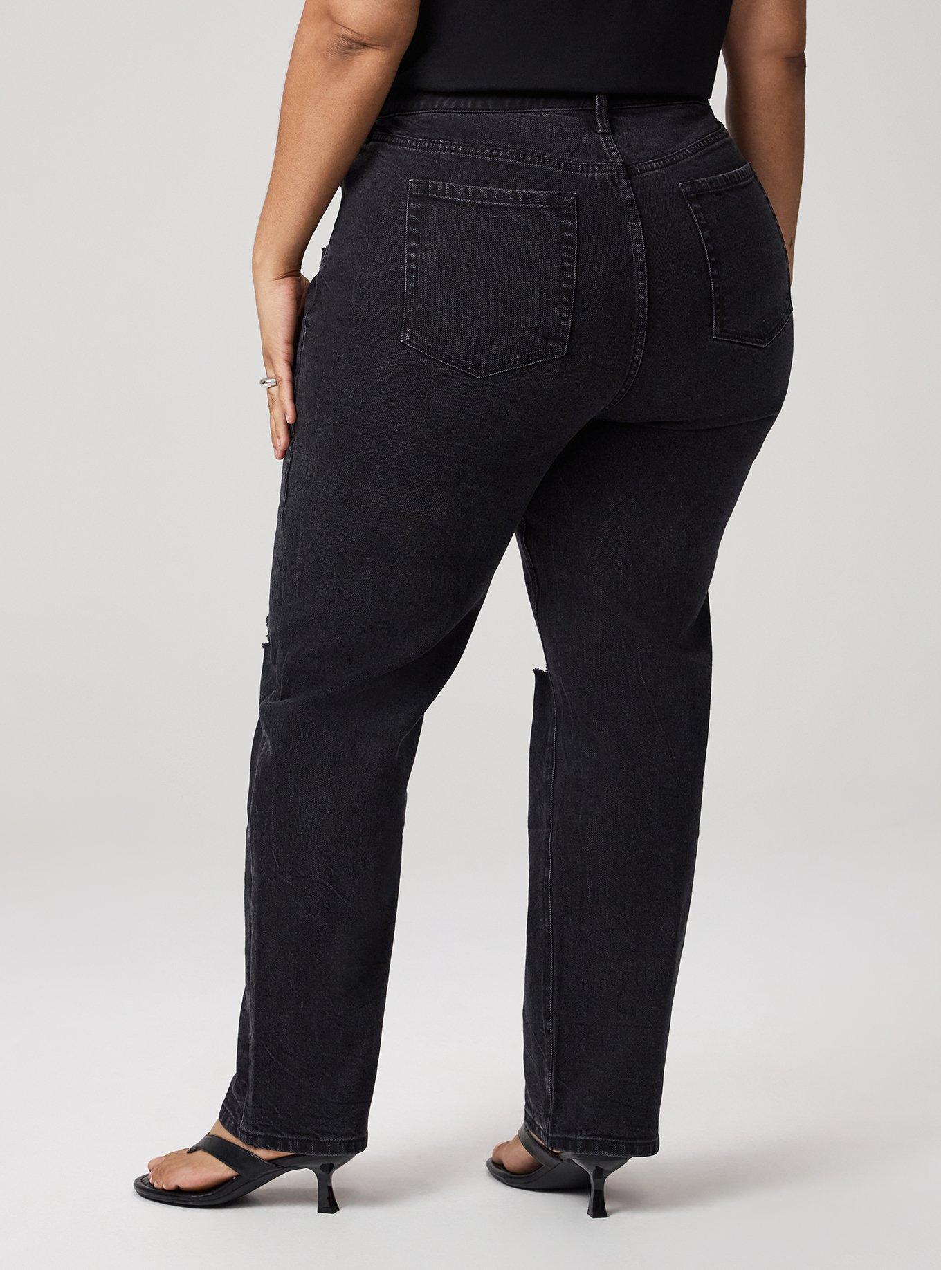 High-Rise Straight Jean, COAL MINE, alternate