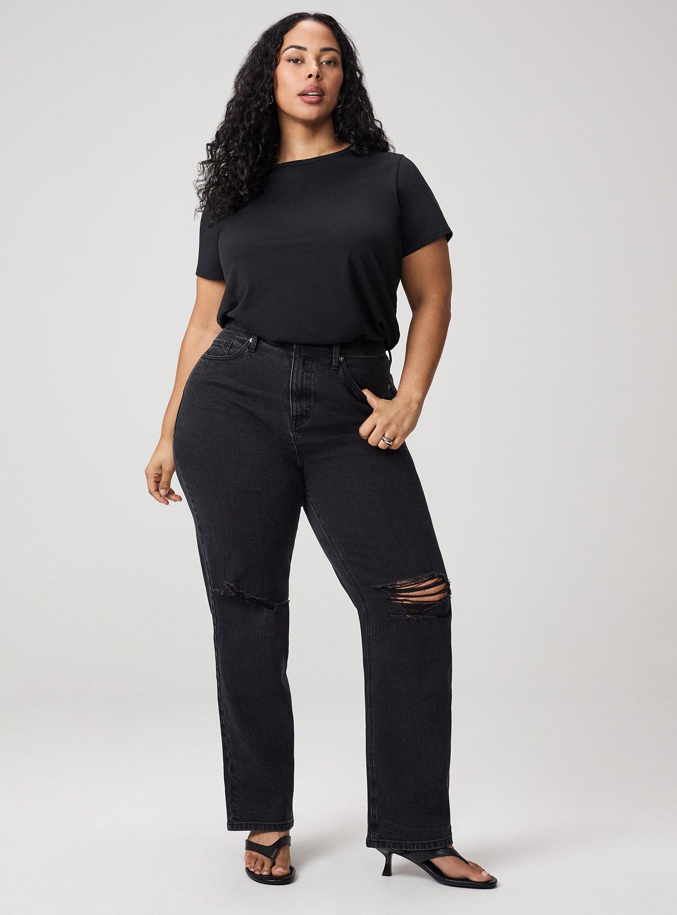 High-Rise Straight Jean, COAL MINE, alternate