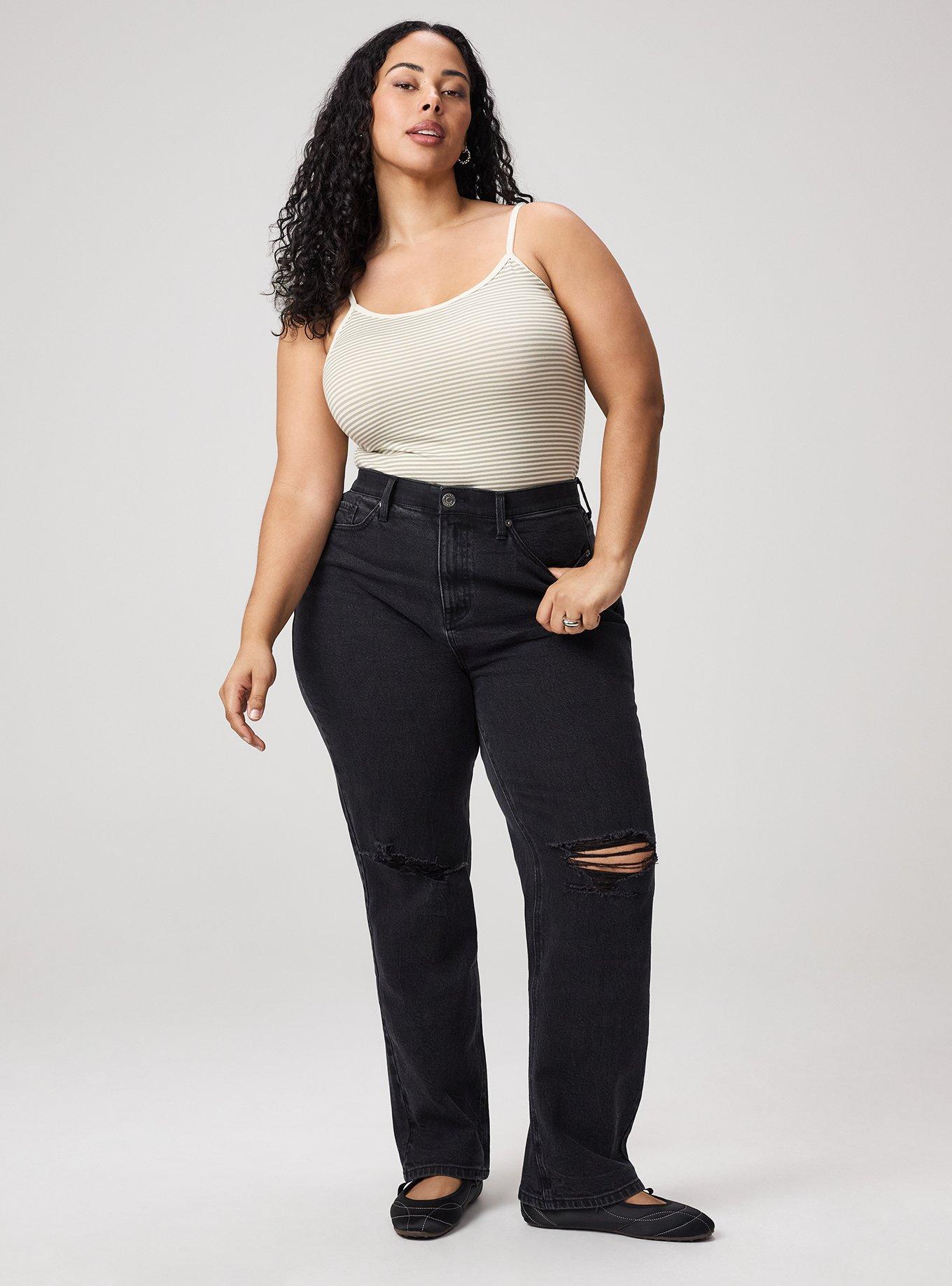 High-Rise Straight Jean, COAL MINE, hi-res