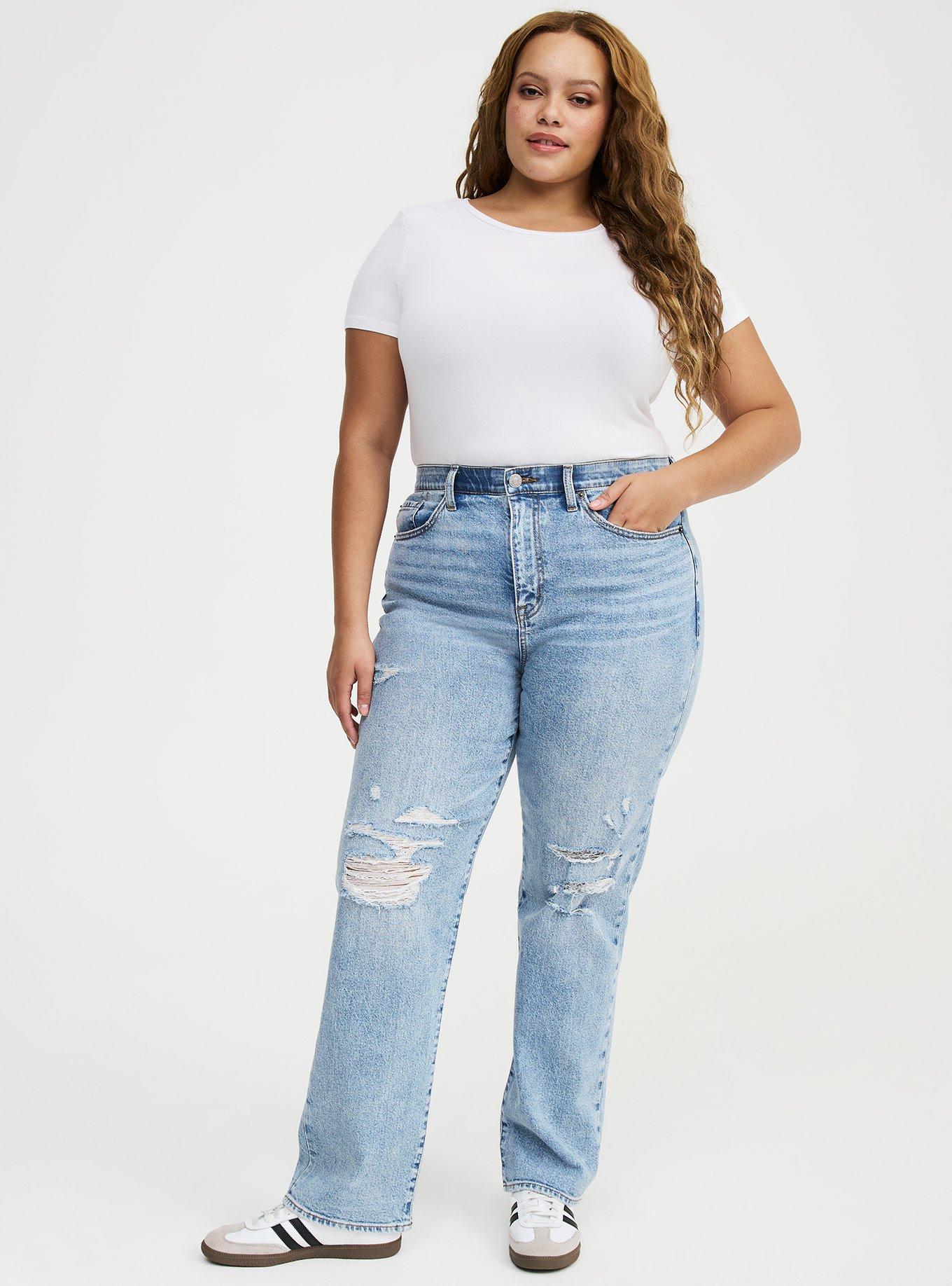 High-Rise Straight Jean, SHORE BREAK, hi-res