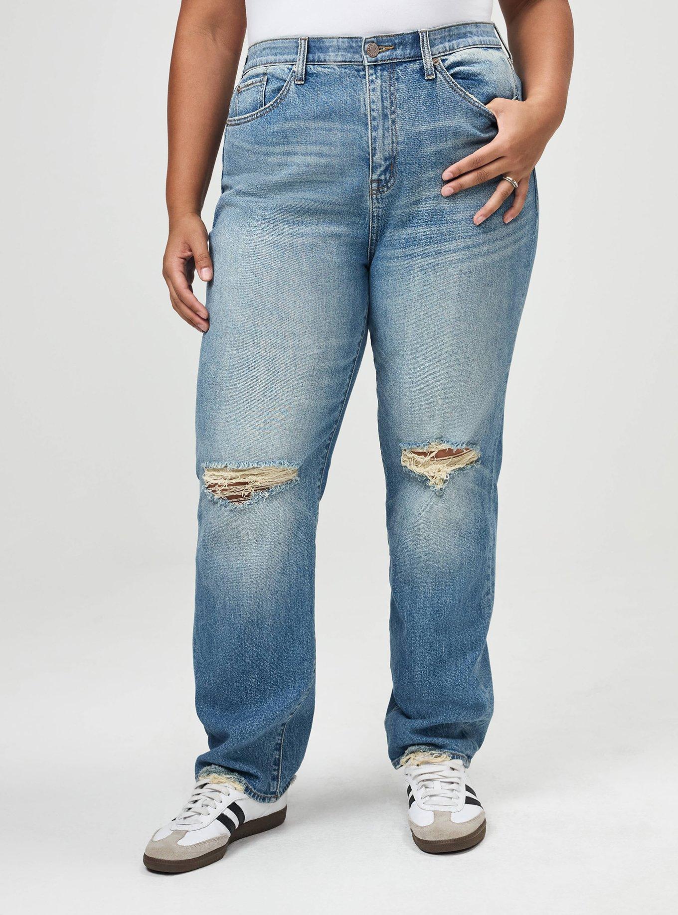 Plus Size High-Rise Straight Jean, FIREBALL, alternate