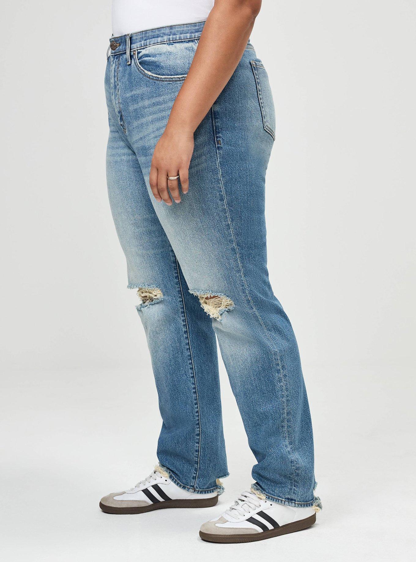 Plus Size High-Rise Straight Jean, FIREBALL, alternate
