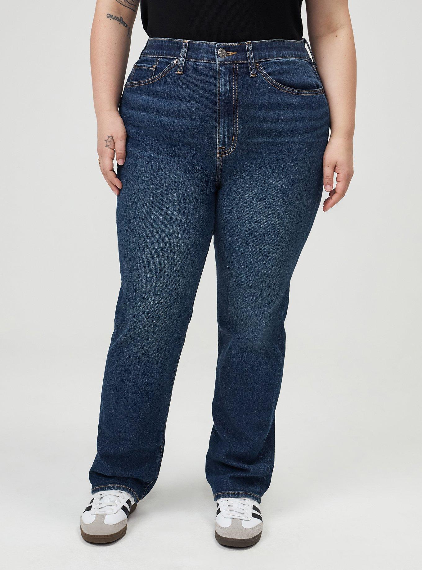 Plus Size High-Rise Straight Jean, MIDNIGHT OIL, alternate