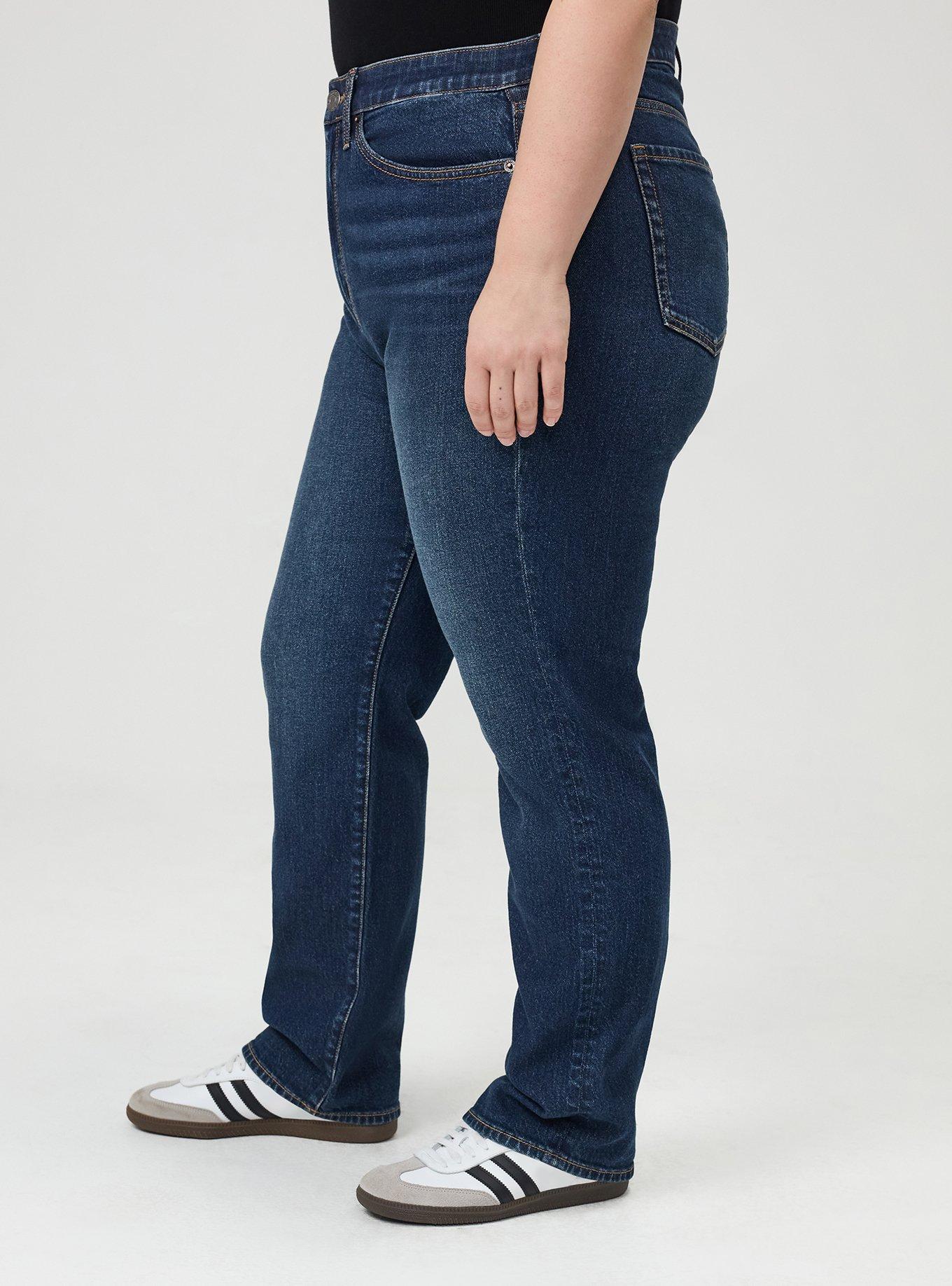 Plus Size High-Rise Straight Jean, MIDNIGHT OIL, alternate